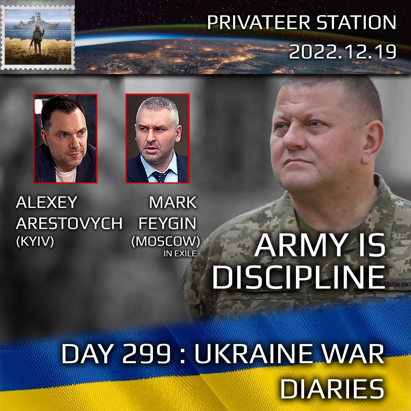 cover of episode War Day 299: Ukraine War Chronicles with Alexey Arestovych & Mark Feygin