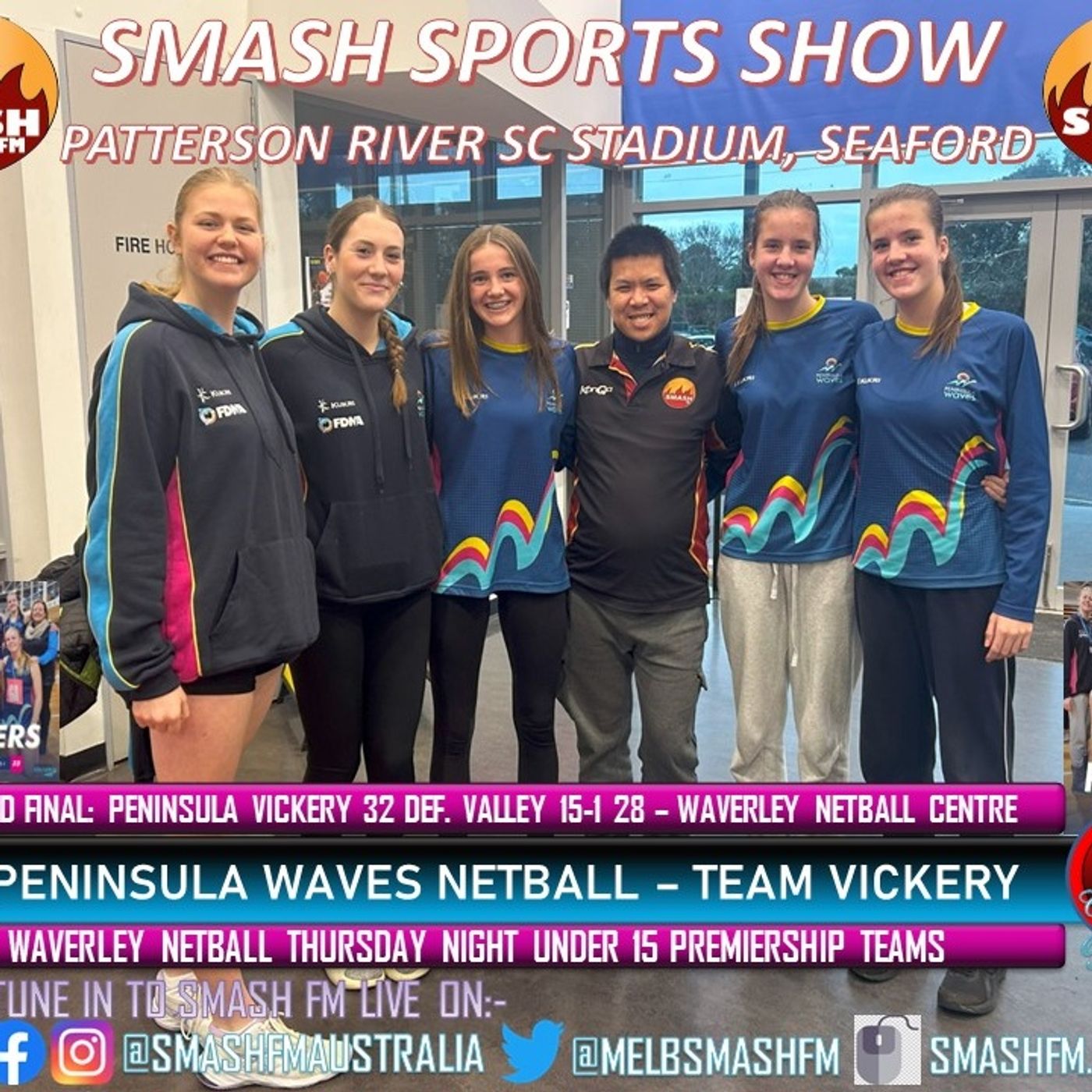SSS10THYR: Peninsula Waves "Team Vickery" U15 Waverley Thursday Night Autumn Netball Premiership Interviews 020723