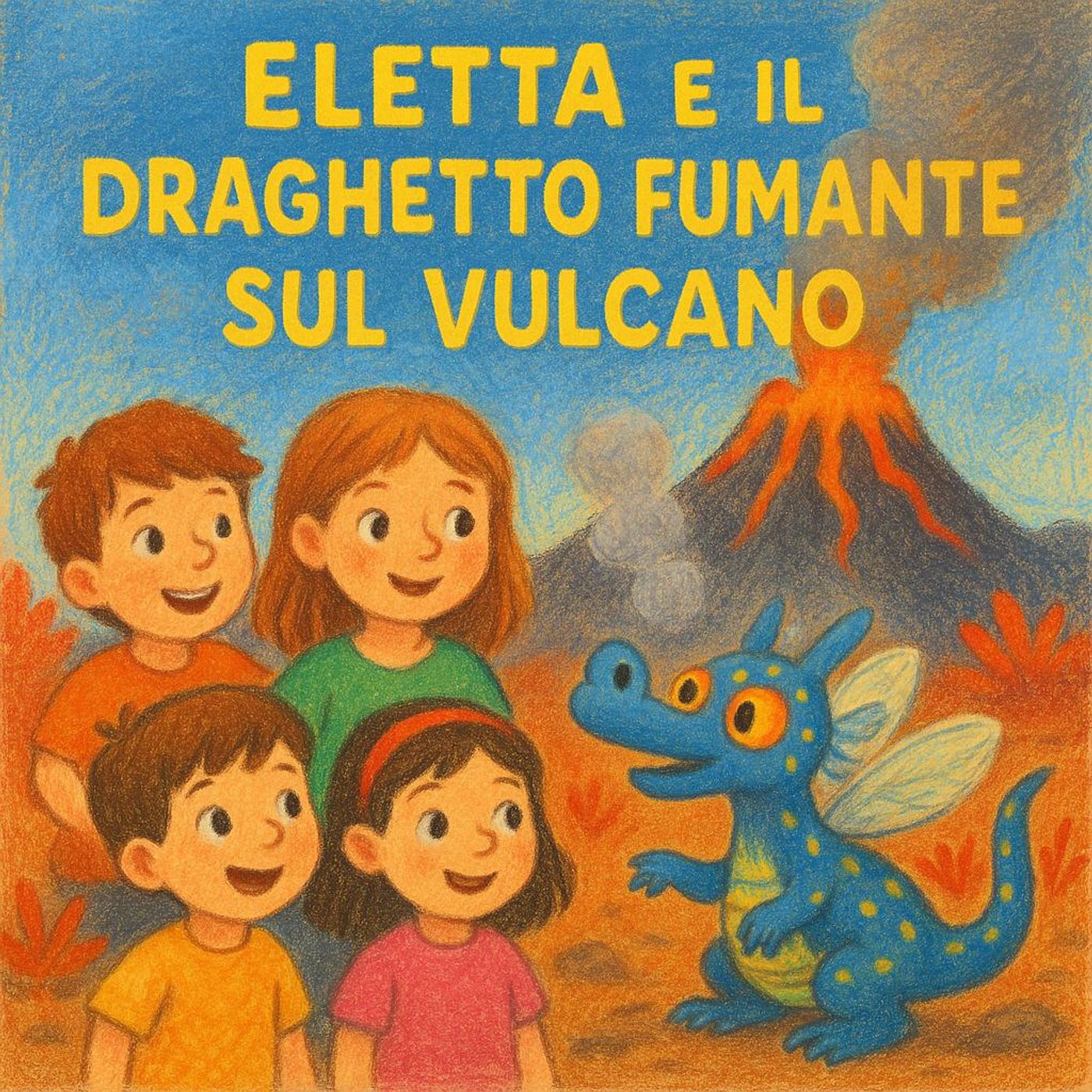 Eletta e il Draghetto Fumante sul Vulcano