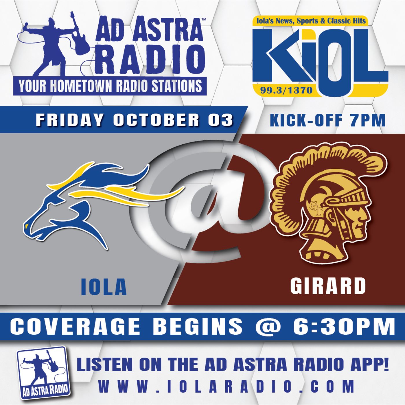 Iola Mustangs at Girard Trojans Football (October 3, 2025) episode artwork