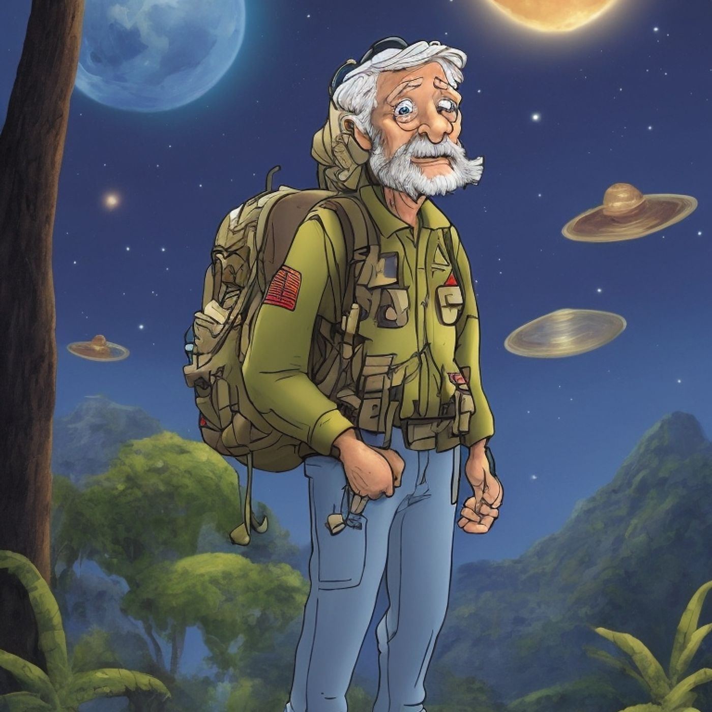 "War Vet vs. Cosmic Comrades: A Close Encounter of the Hilarious Kind"