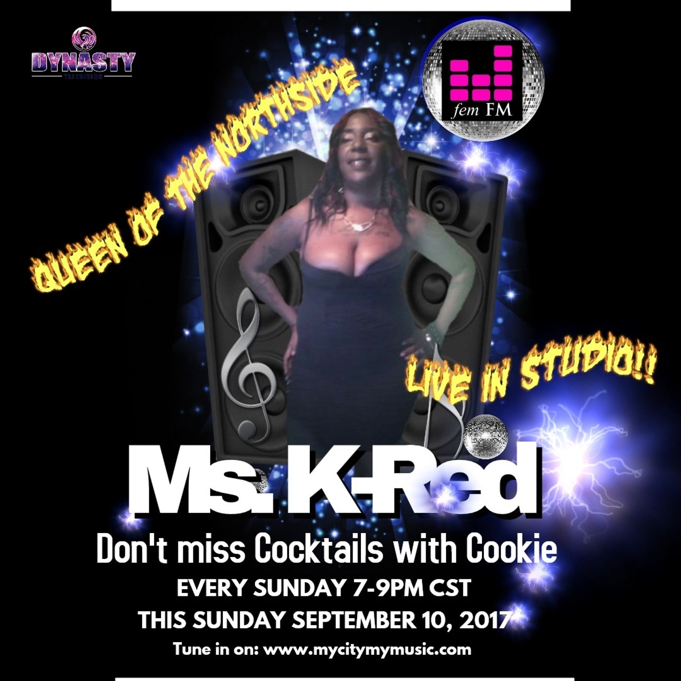 Ms. K-Red The Queen of The Northside Femcee Nation Night episode artwork
