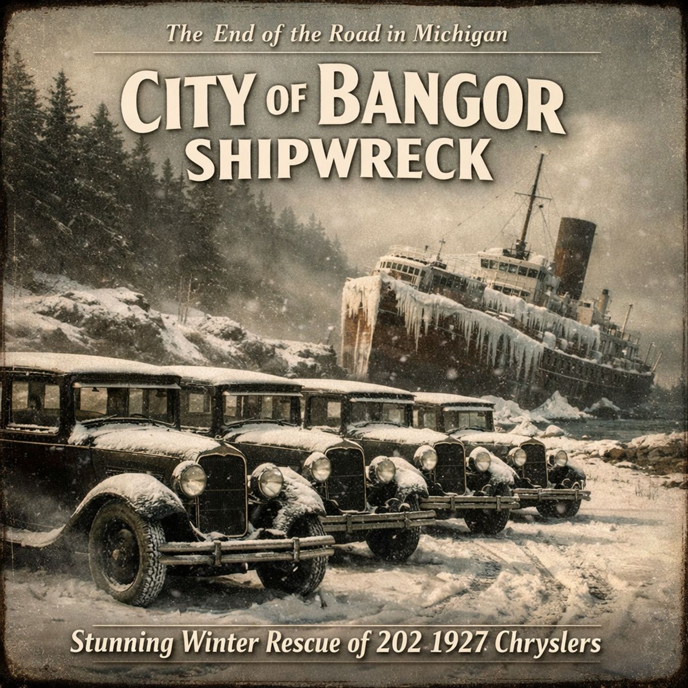 City of Bangor Shipwreck: Stunning Winter Rescue of 202 1927 Chryslers
