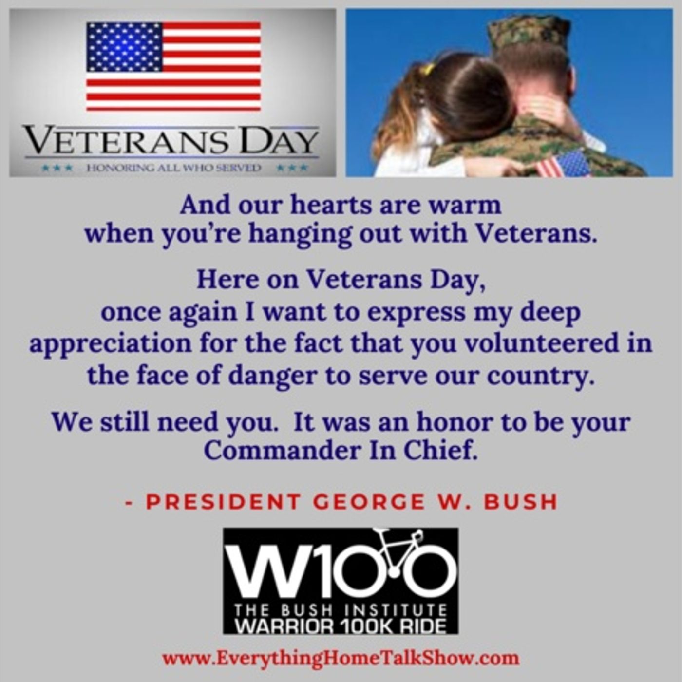 4006: Happy Veterans Day! You Volunteered In The Face Of Danger - President Bush episode artwork