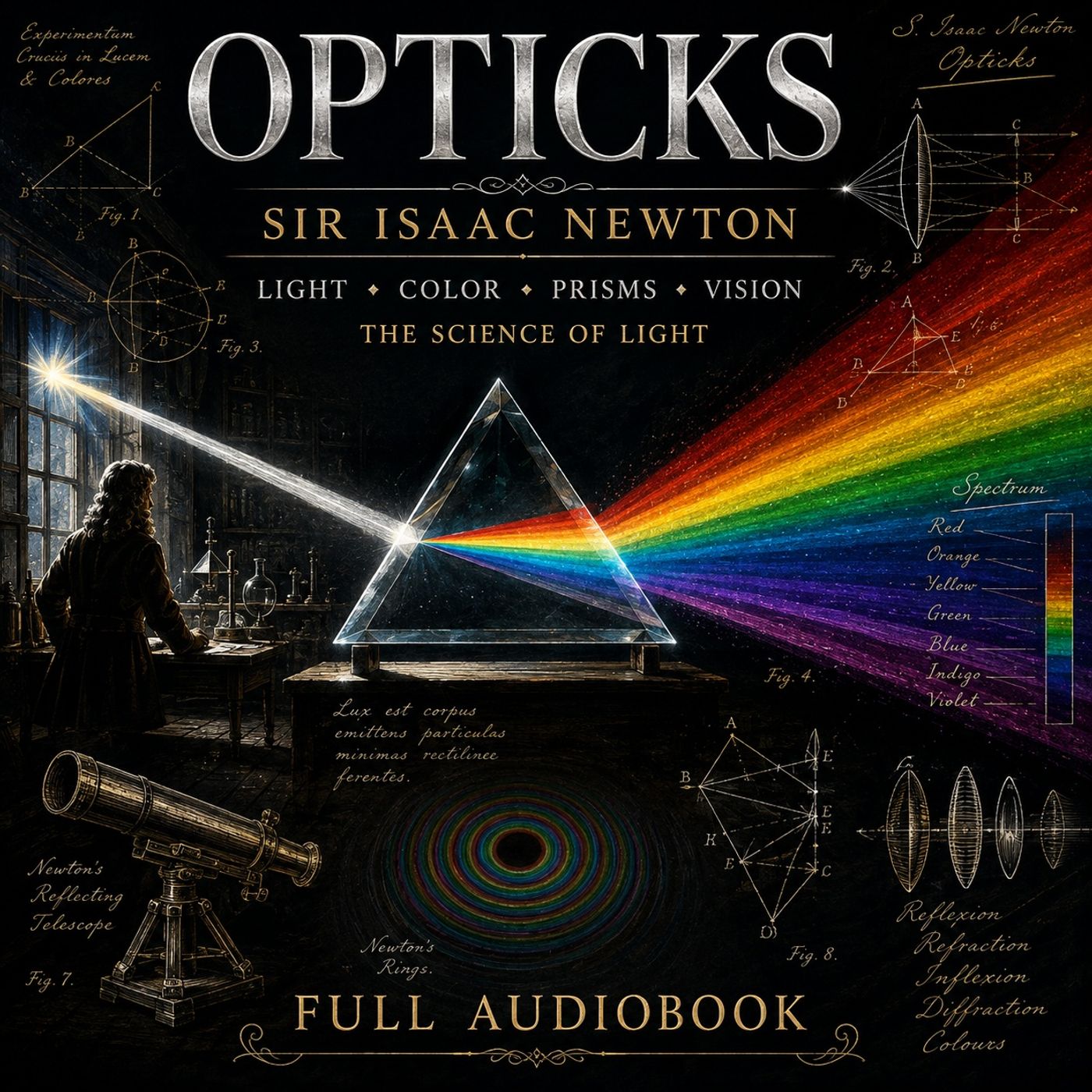 Opticks by Sir Isaac Newton | Light, Color, Prisms & the Science of Vision | Classic Science Audiobook Part 1
