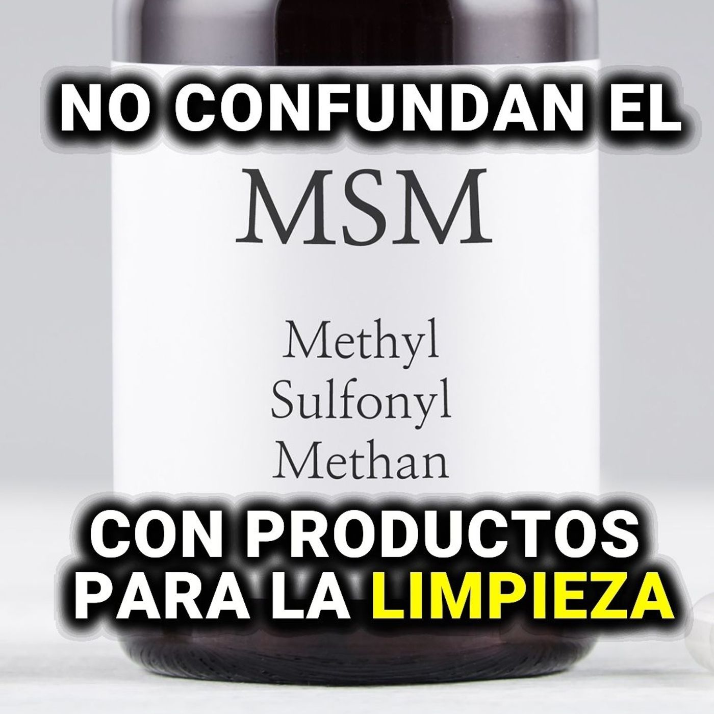 "MSM" ¿PARA QUE SIRVE Y PORQUE LO CONFUNDEN CON UN PRODUCTO DE LIMPIEZA?