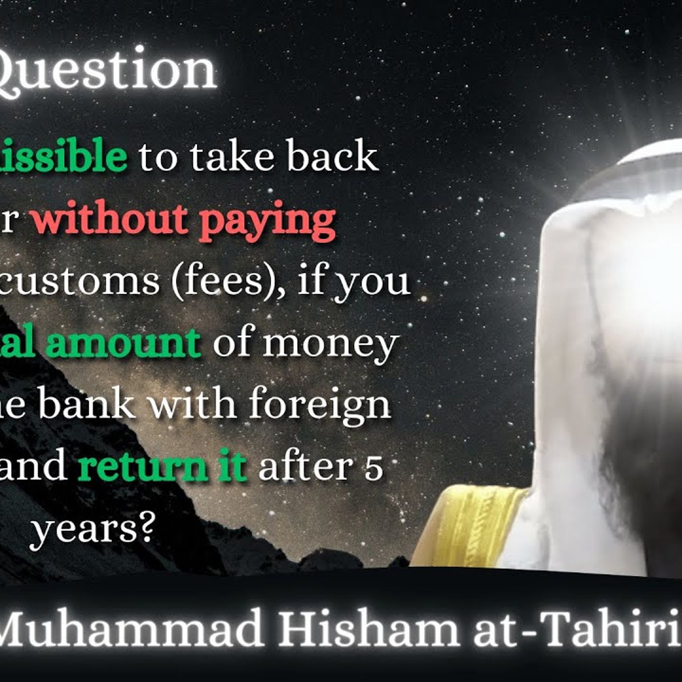 Is it permissible to take back your car without paying fees if you put an equal amount in the bank? episode artwork