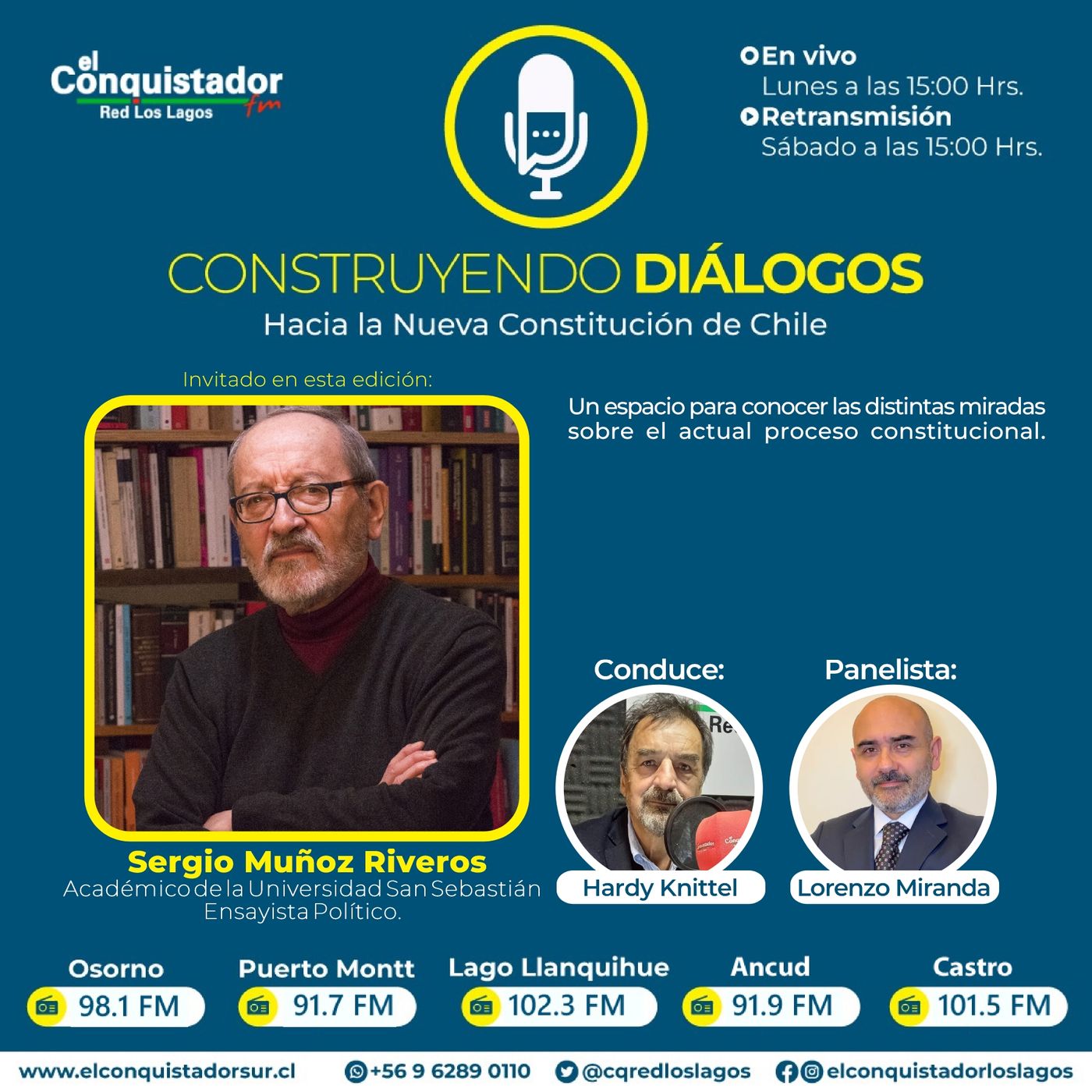 Capítulo 20. Hardy Knittel, Lorenzo Miranda y Juan Luis Ossa, conversan con Sergio Muñoz.
