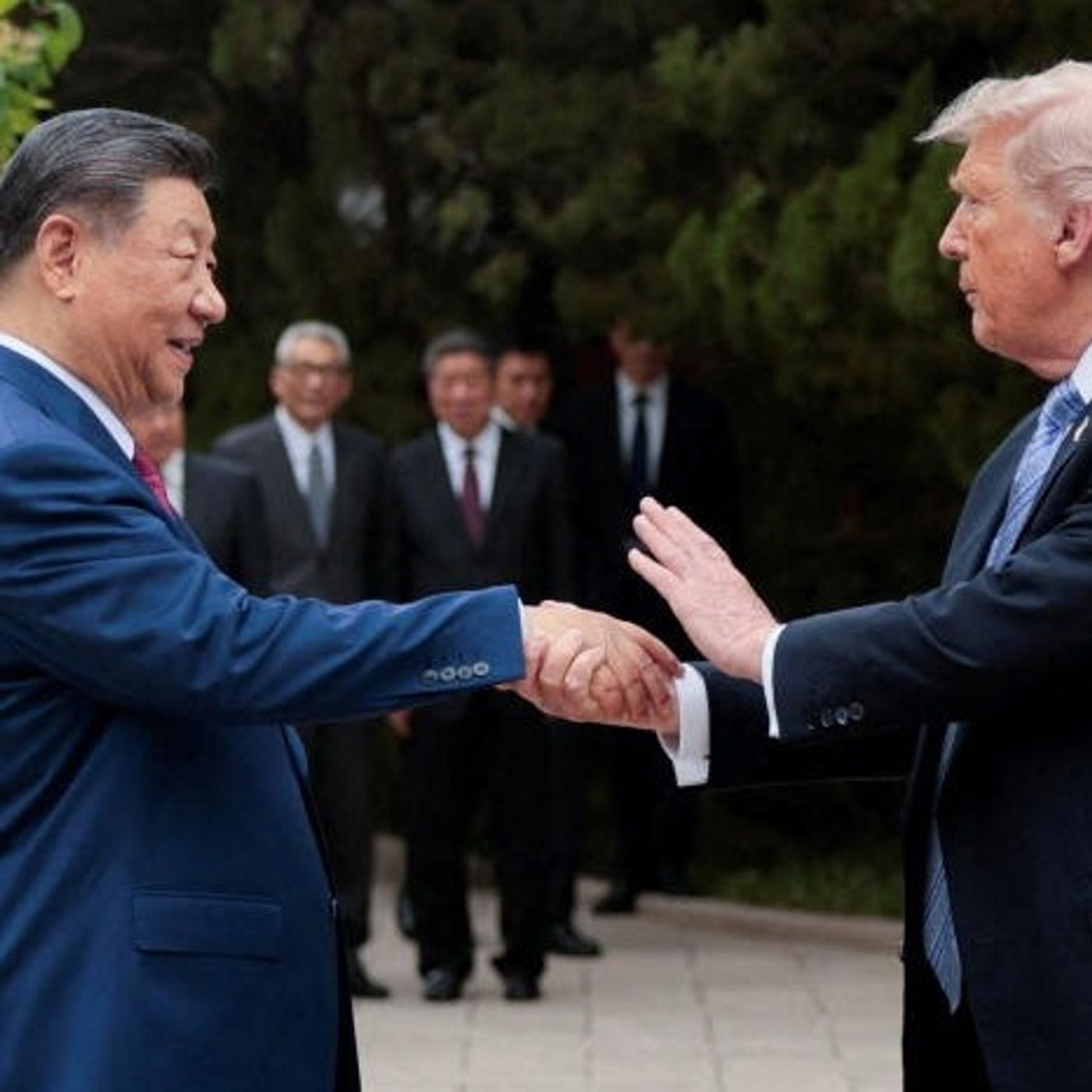 Trump and Xi conclude 'very successful' talks in Beijing, but no deals announced episode artwork