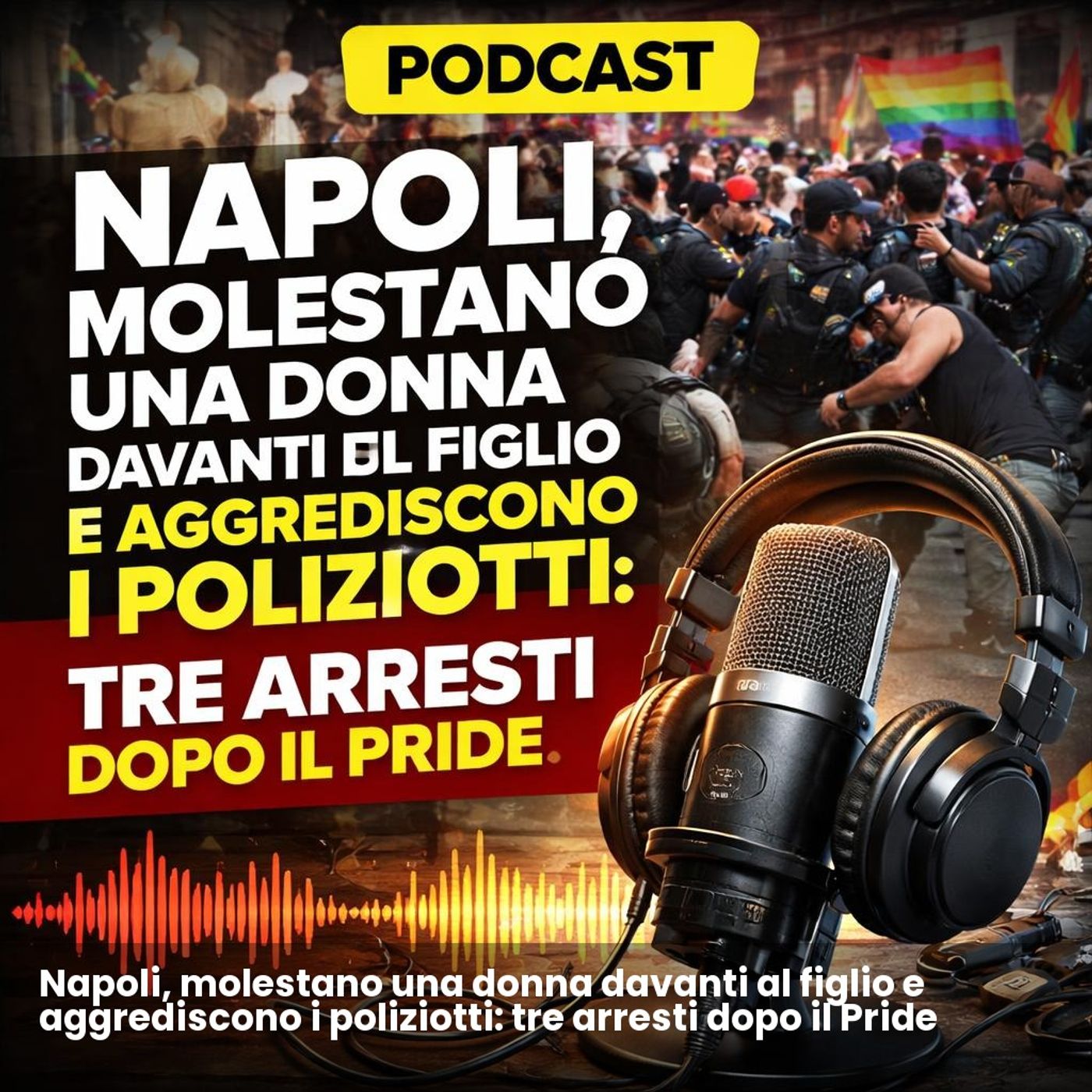 Napoli, molestano una donna davanti al figlio e aggrediscono i poliziotti: tre arresti dopo il Pride episode artwork