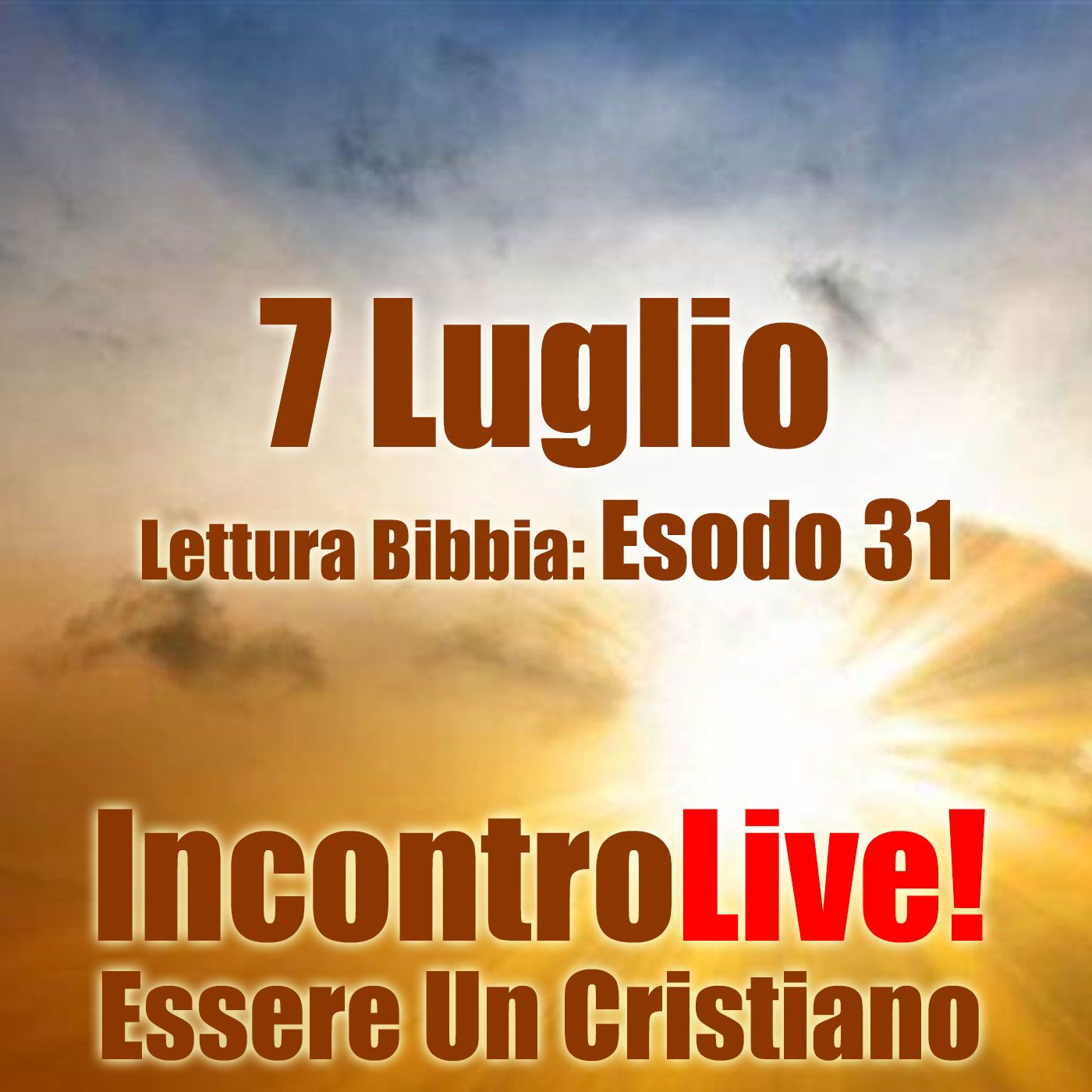 Incontro Live! Essere Un Cristiano