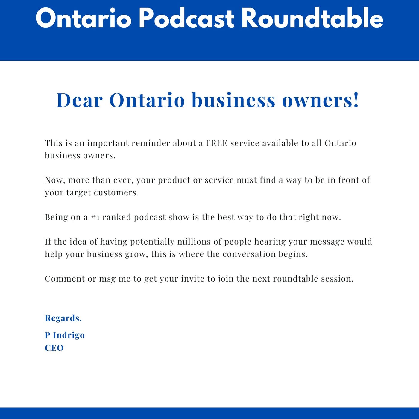 Urgent memo for ALL Ontario business owners episode artwork