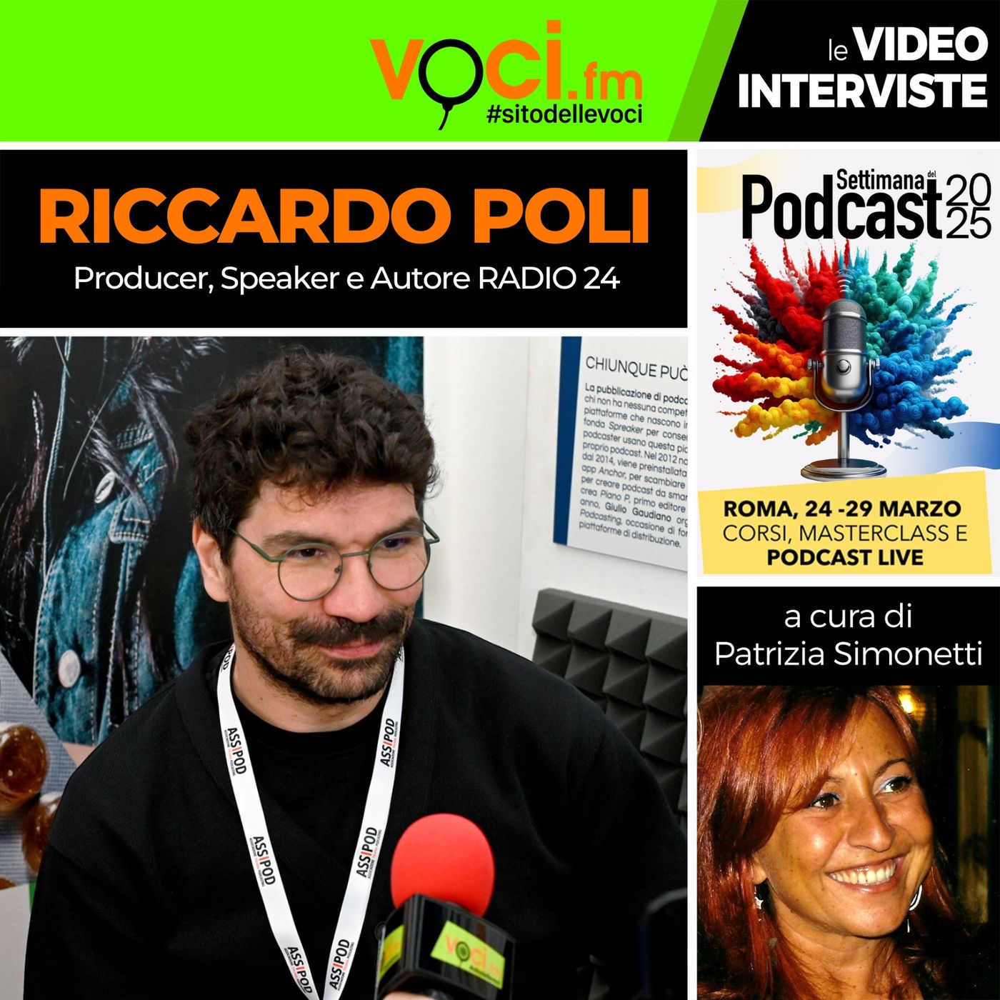 SETTIMANA DEL PODCAST 2025: RICCARDO POLI su VOCI.fm - clicca PLAY e ascolta l'intervista episode artwork