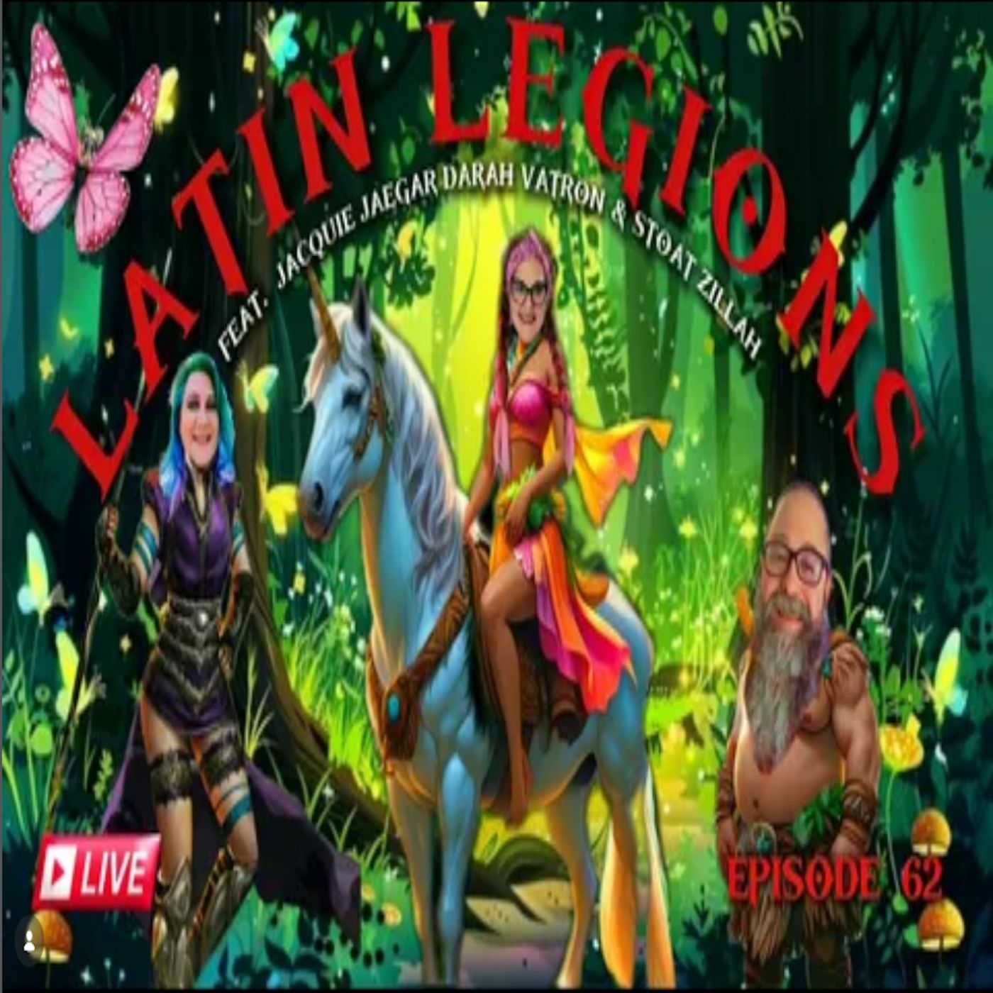 Jacquie Jaeger, Darah Vatron and Stoat Zillah episode artwork