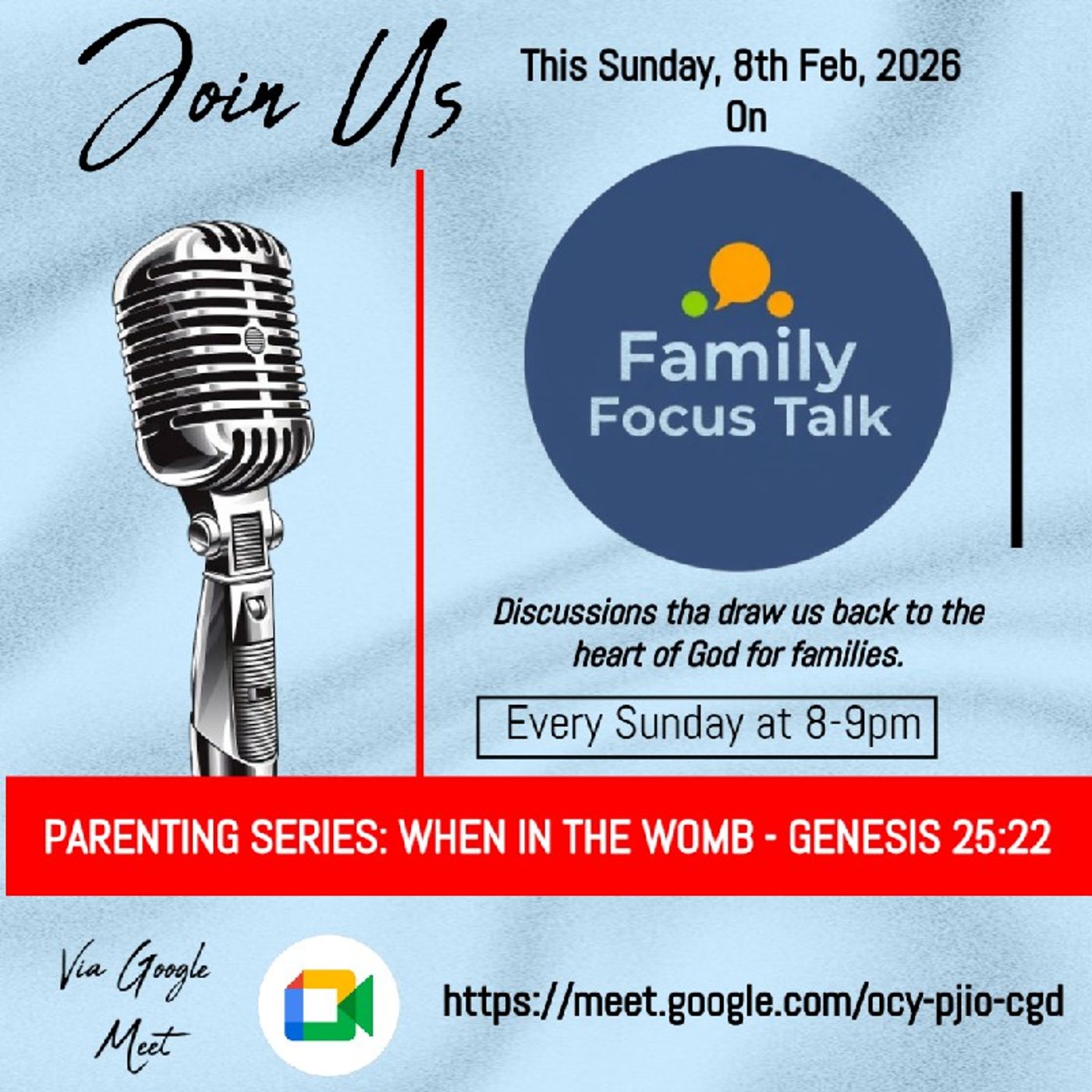 Parenting Series, When In The Womb (8-02-26).On Family Focus Talk episode artwork