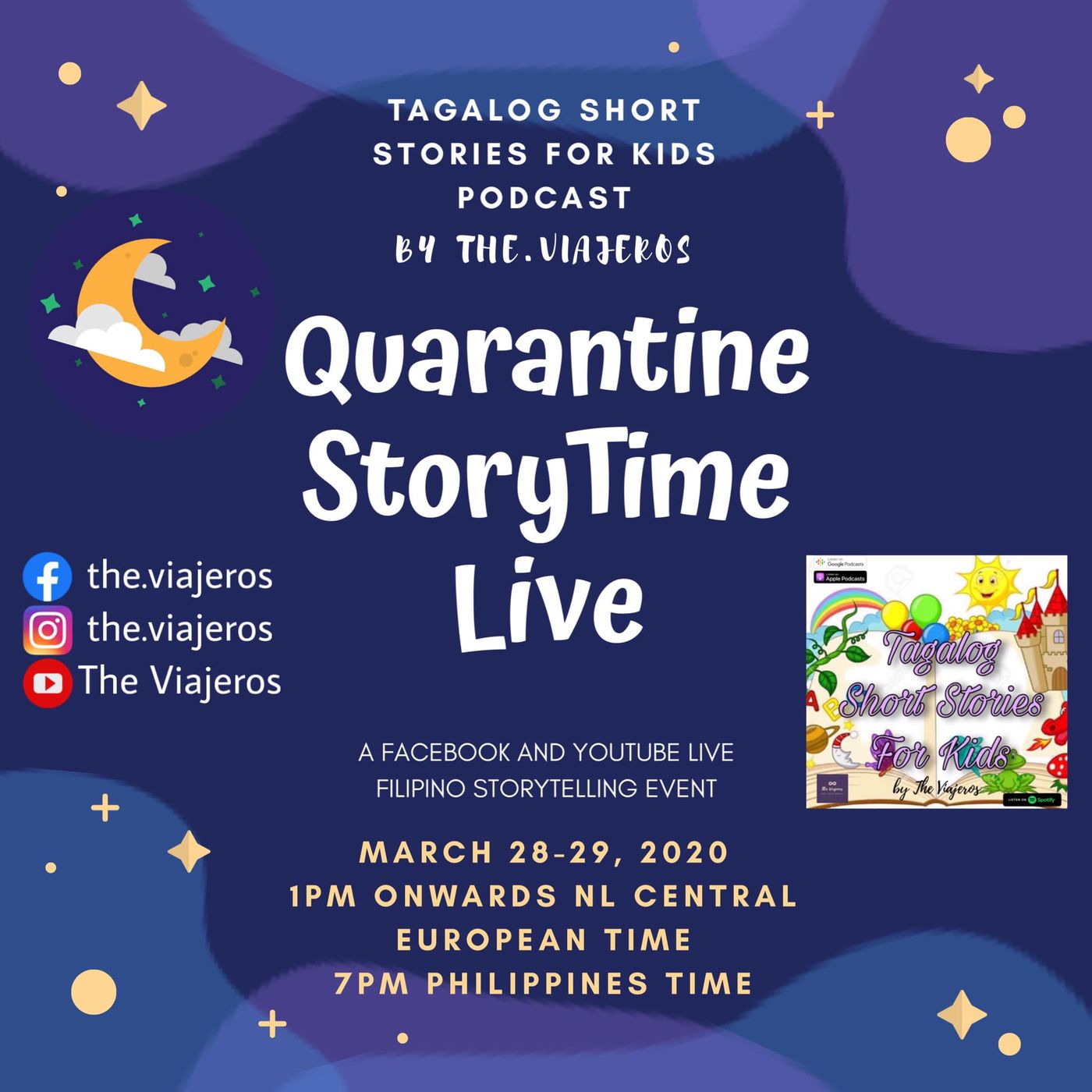 QUARANTINE STORYTIME LIVE BY THE VIAJEROS