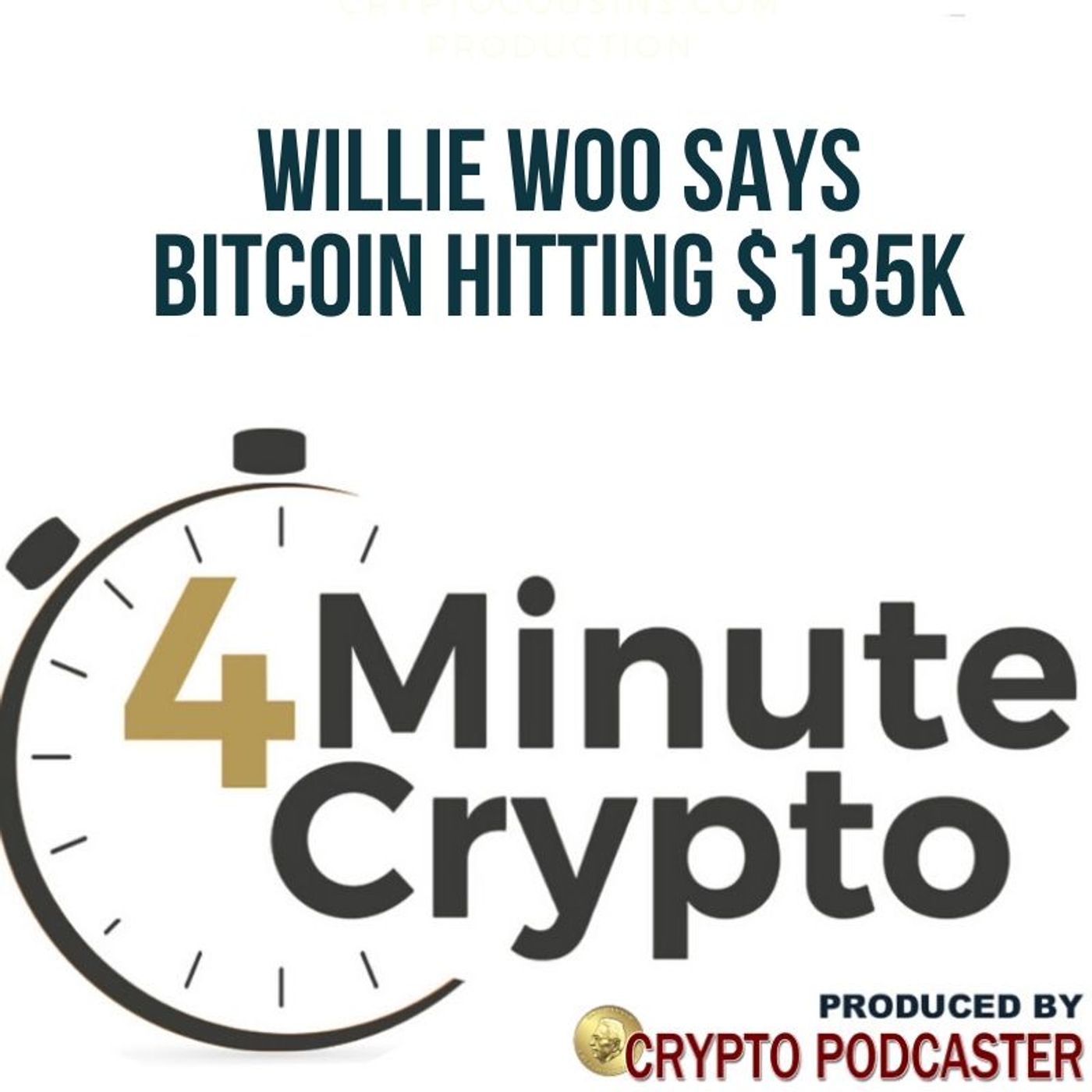 Willie Woo says Bitcoin Hitting $135K This Bull Cycle episode artwork