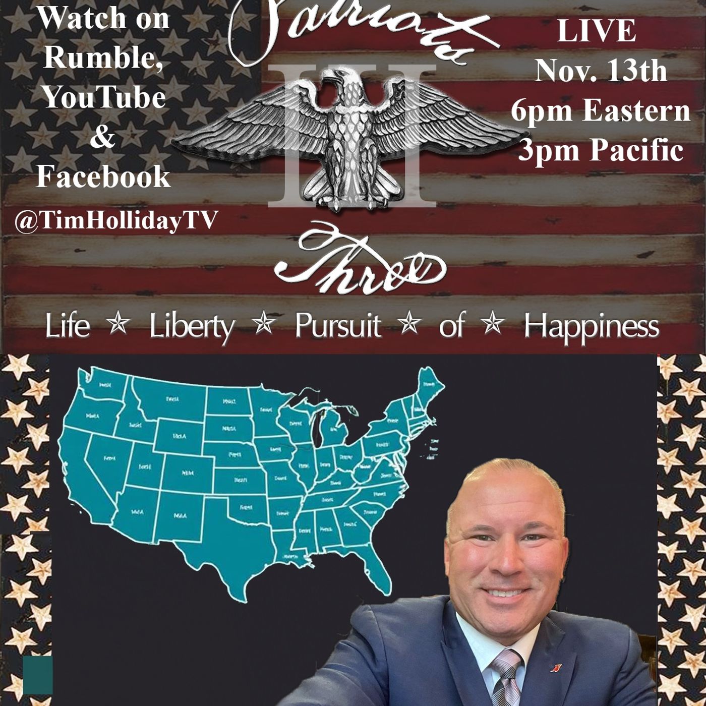 11-13-2025 Patriots III with guest Pastor Jerry R Cook episode artwork
