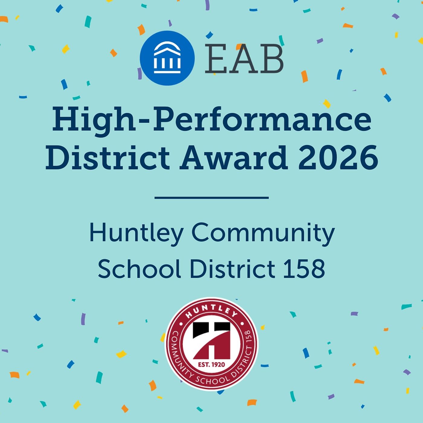 Huntley School District 158 recognized with national High-Performance District Award episode artwork