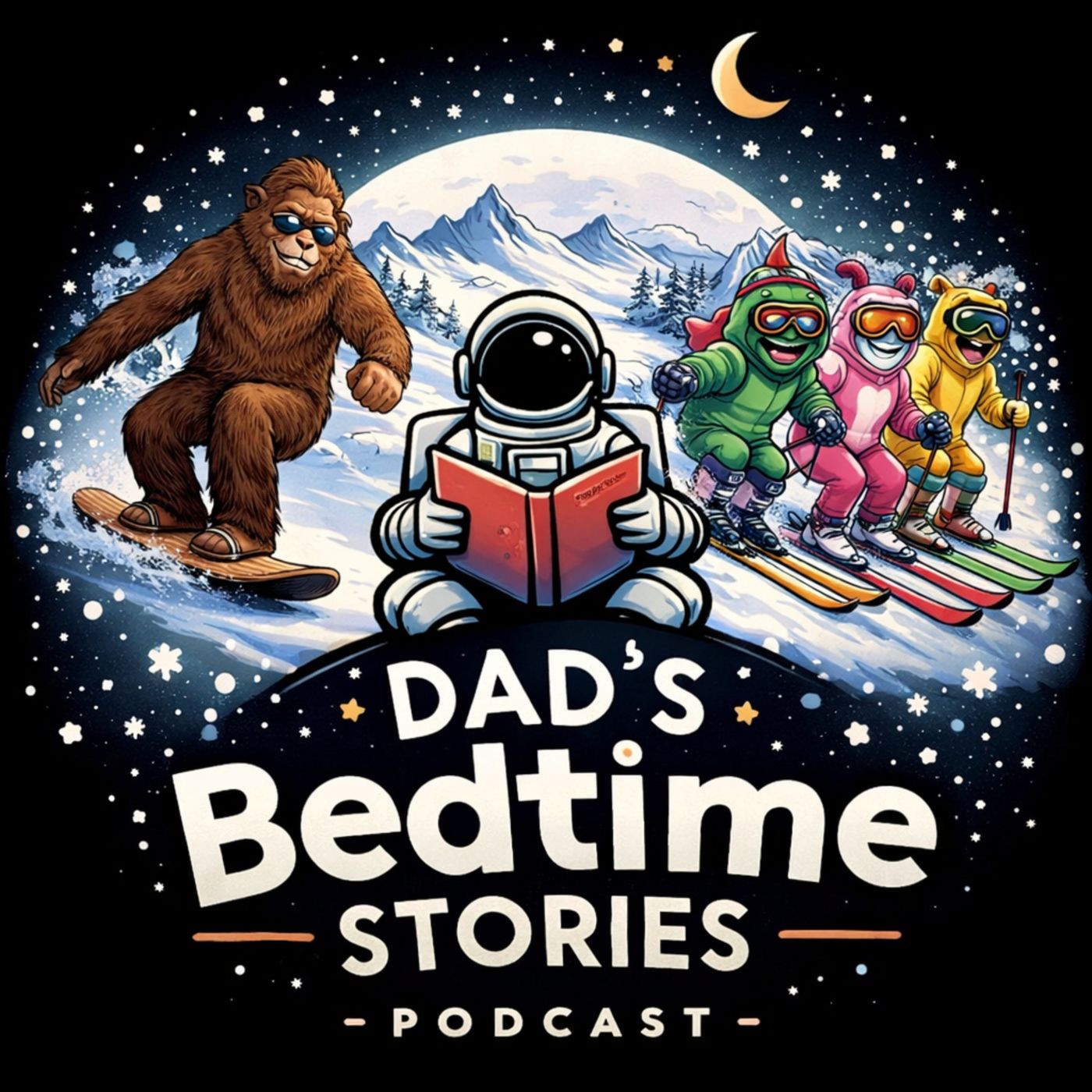 Footsie the Snowboarding Sasquatch from Sir Sam’s Ski Hill - A Bedtime Story