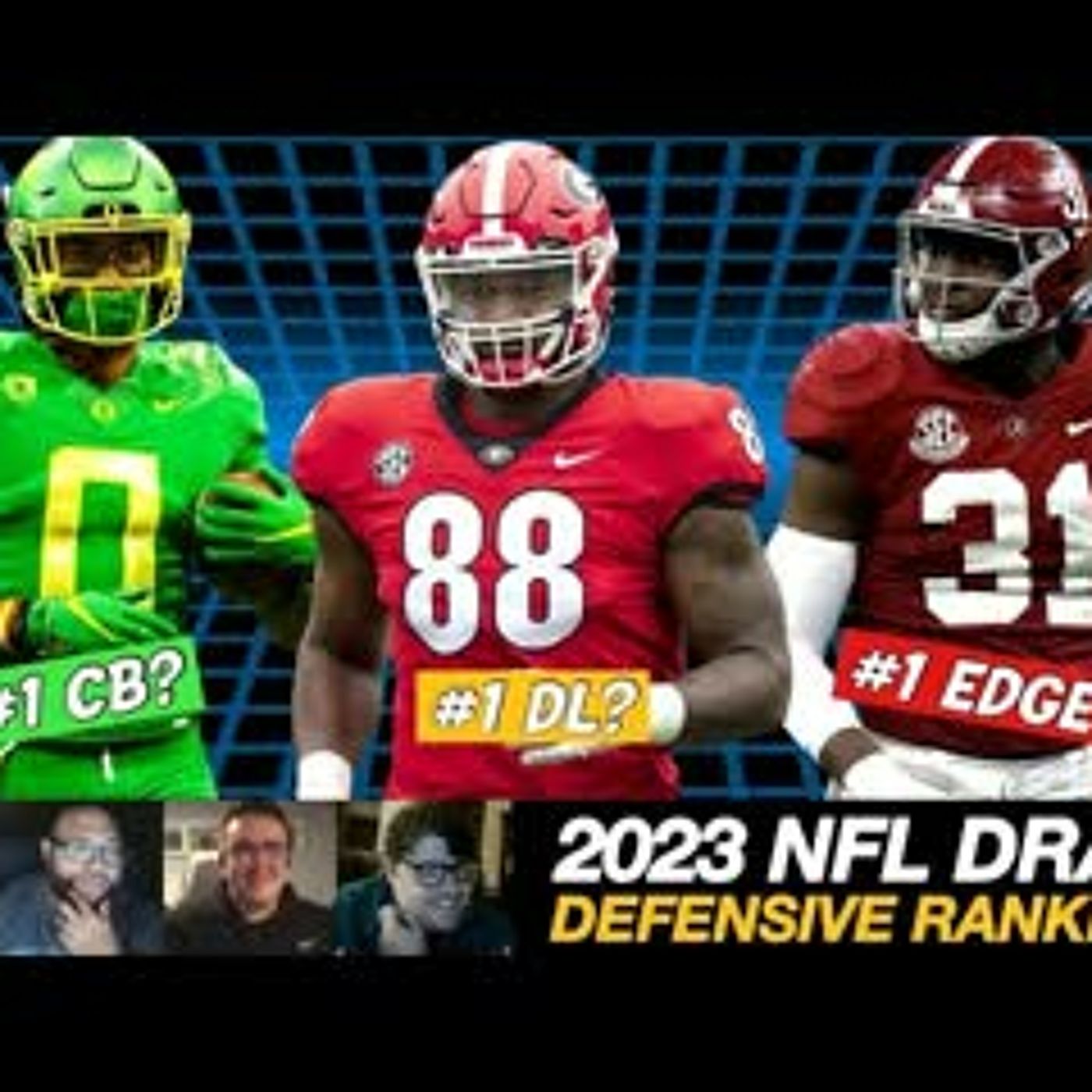 2023 NFL DRAFT: DEFENSIVE PLAYER RANKINGS BY POSITION episode artwork