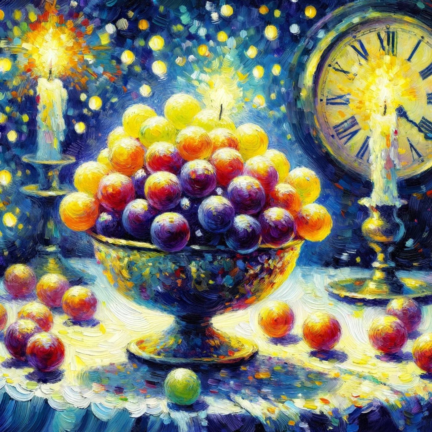 12 Grapes at Midnight - New Years