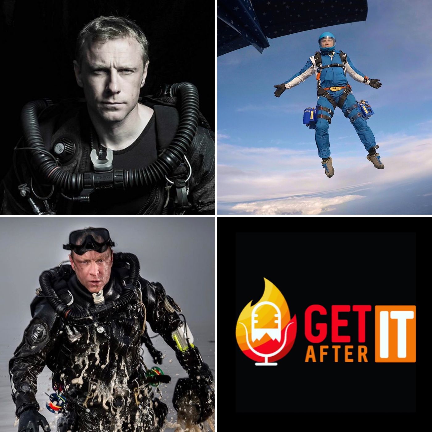 Episode 118 - with Andy Torbet - Underwater explorer, skydiver, stuntman and TV presenter. episode artwork