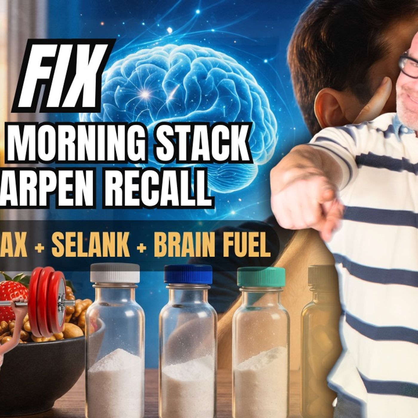 Fix: Simple Morning Stack to Sharpen Recall (Dihexa + Semax + Selank + Brain Fuel) episode artwork