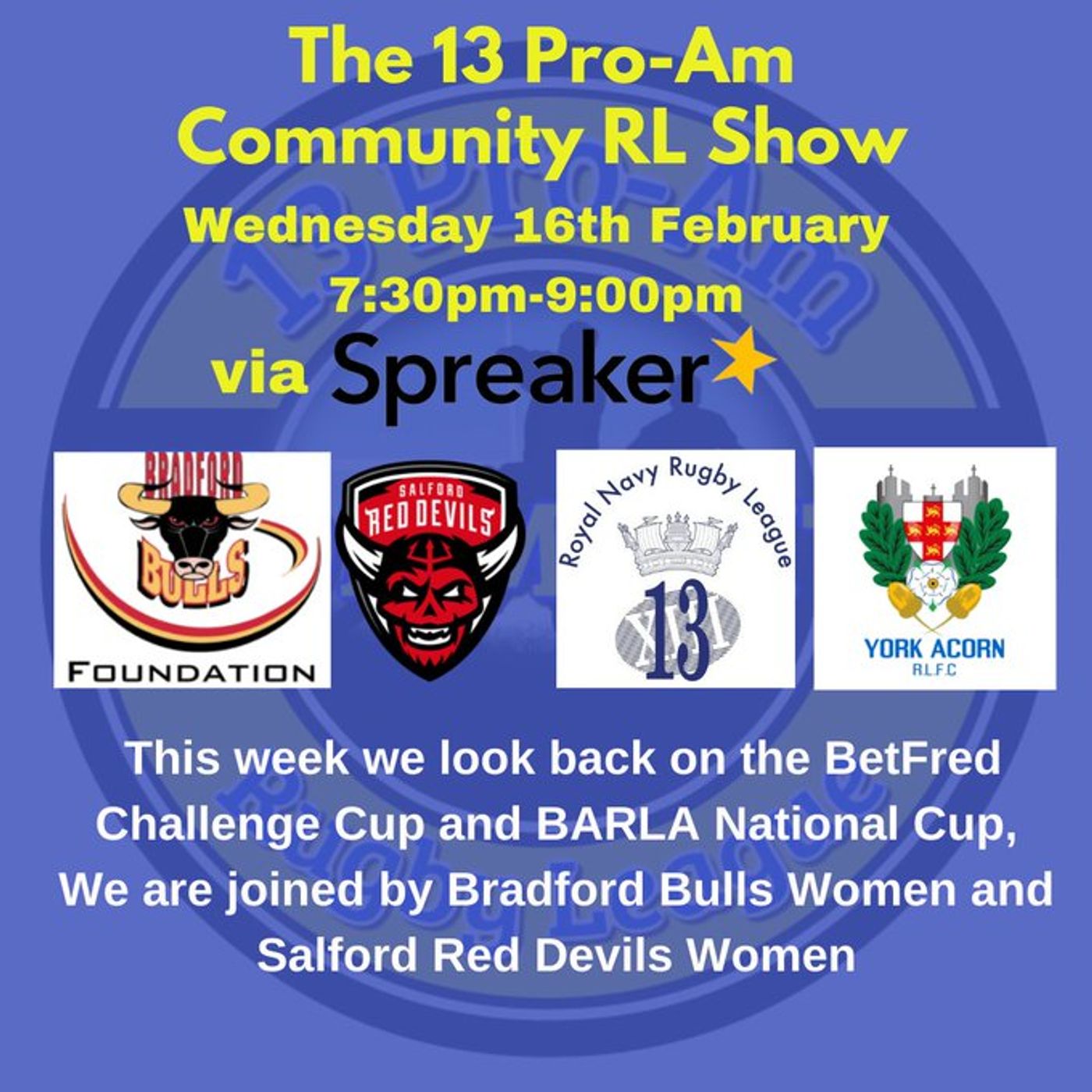 13 Pro-Am Community RL Show