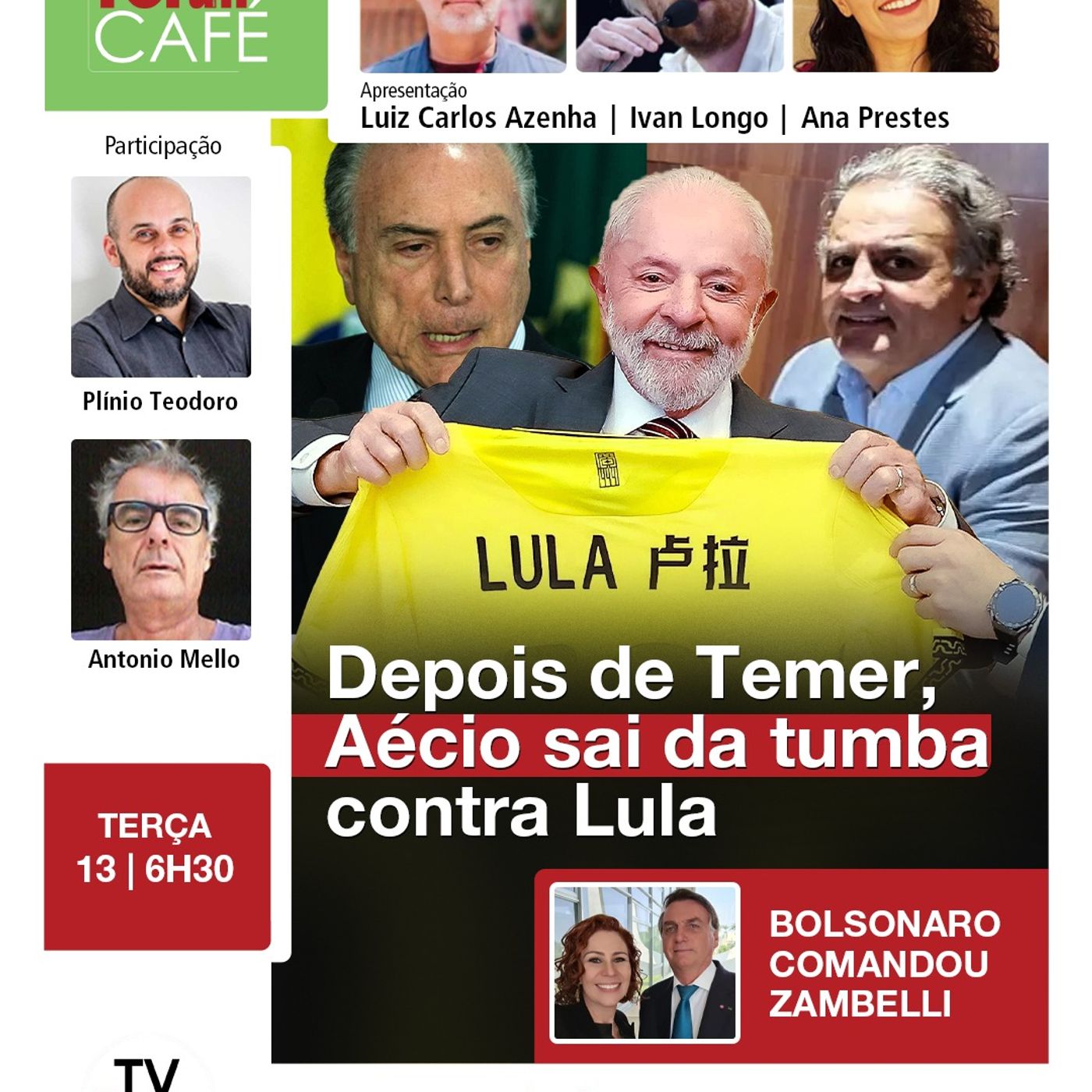 Líder de um partido "morto", Aécio Neves se junta ao vampiro Temer para derrotar Lula em 2026