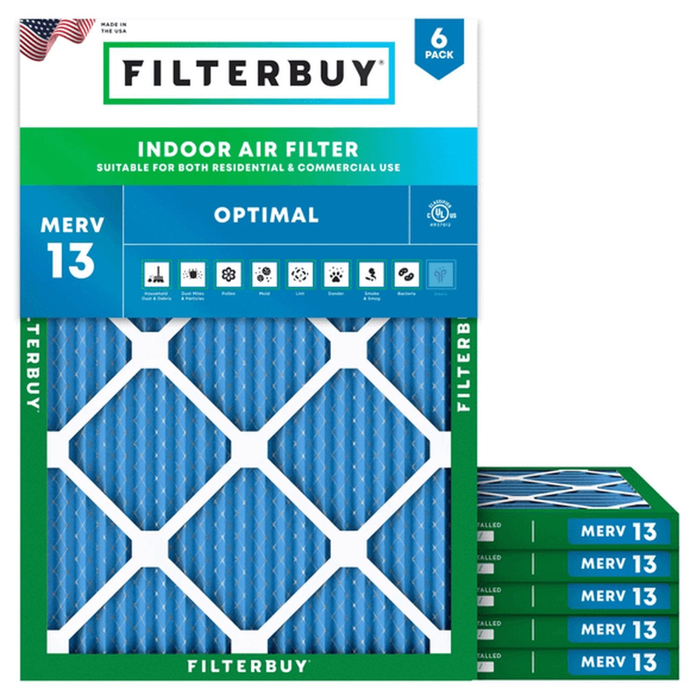 Best MERV 13 13.25x17.75x1 Furnace & HVAC Air Conditioner Filters