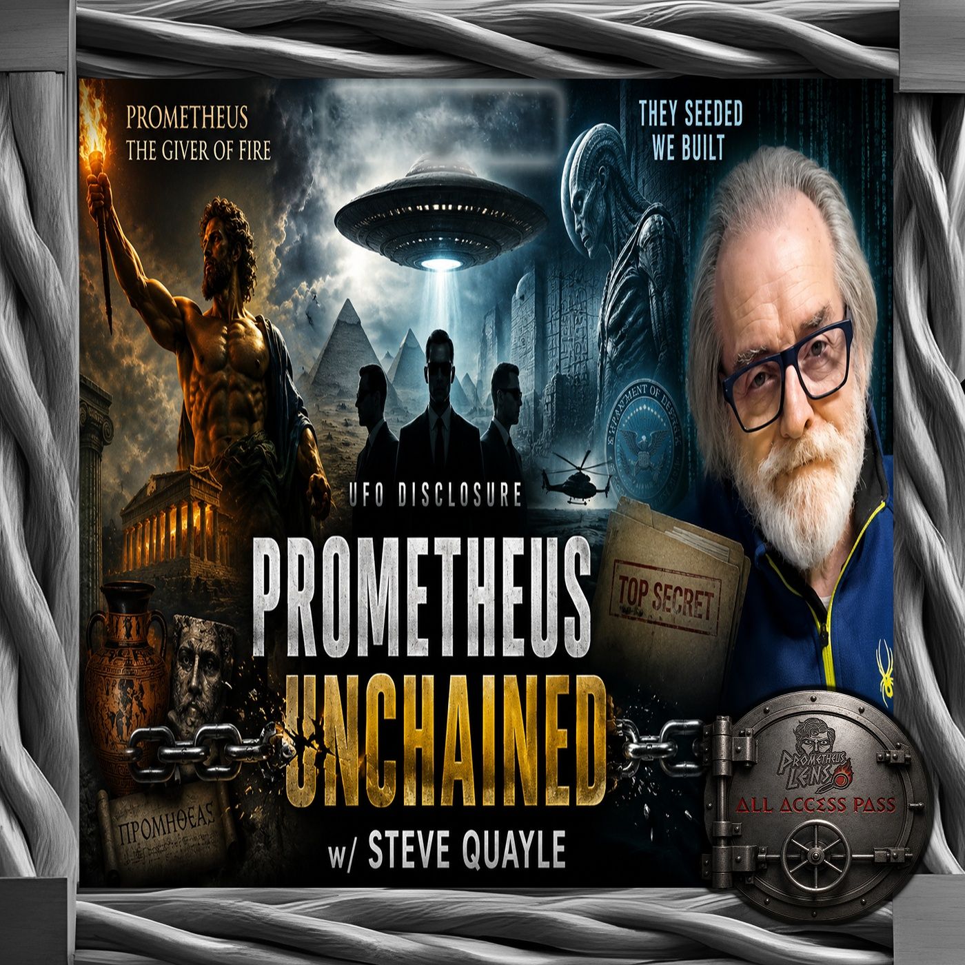 Steve Quayle UFO | The Prometheus Factor — Prometheus Lens cover