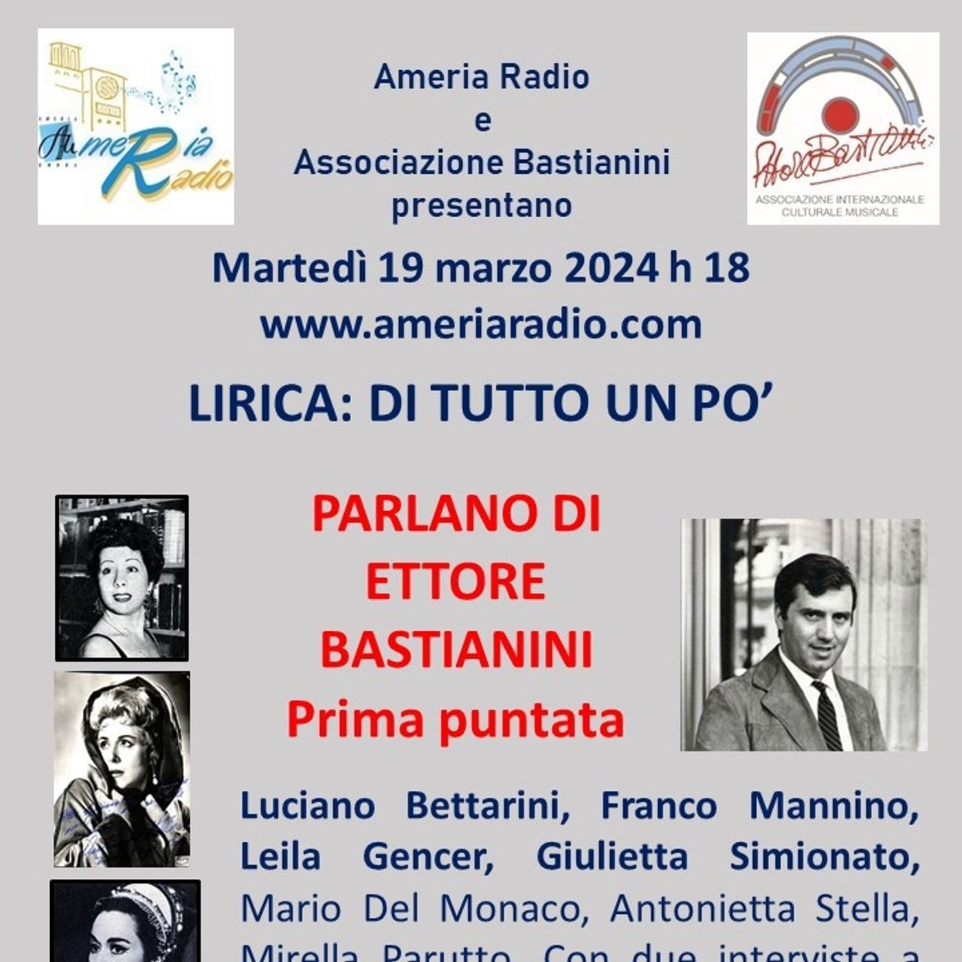 Lirica di tutto un po' - Parlano di Bastianini 1° puntata episode artwork