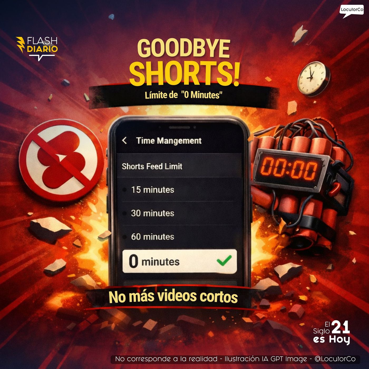 YouTube frena shorts