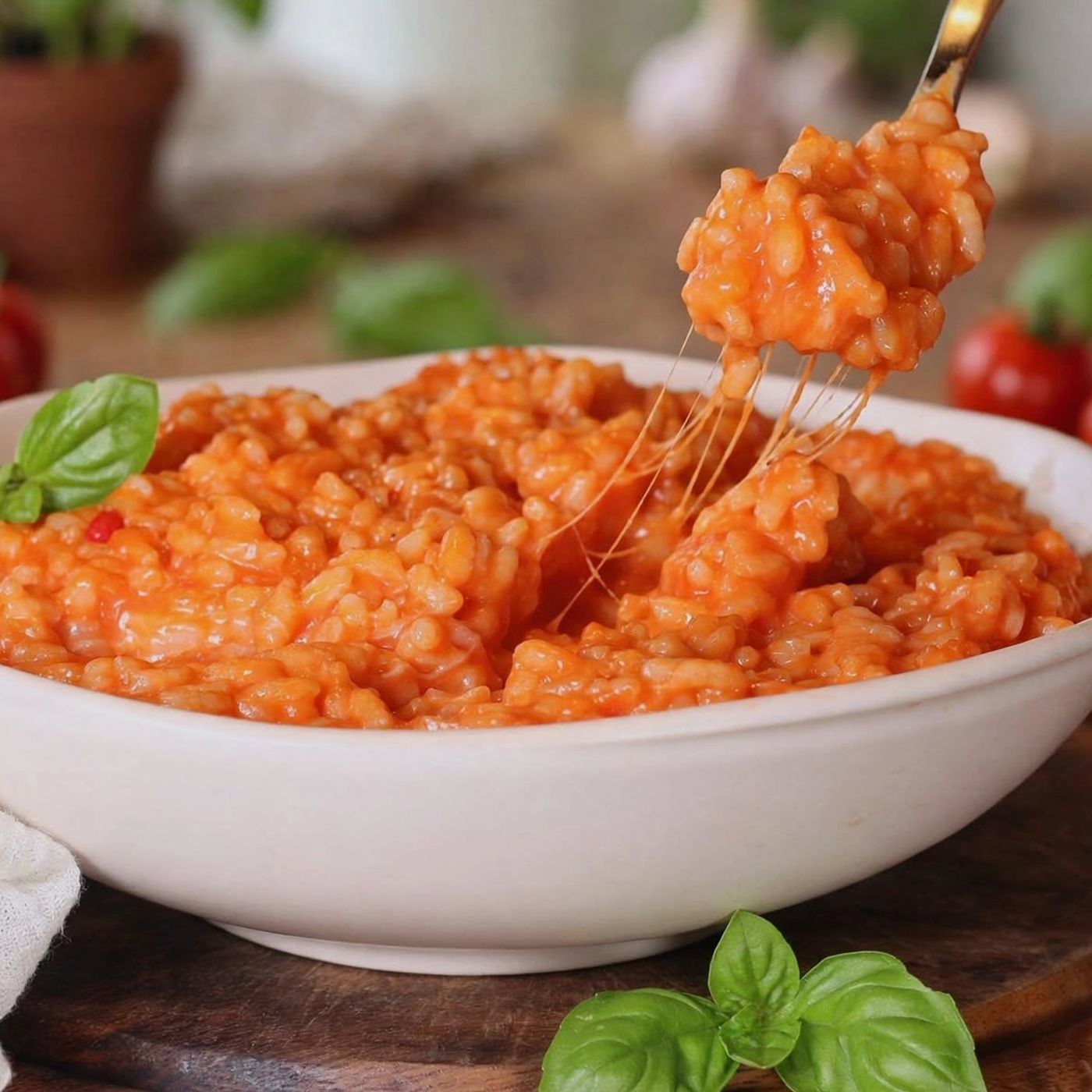 Risotto al pomodoro con Asiago filante: la ricetta cremosa e saporita episode artwork