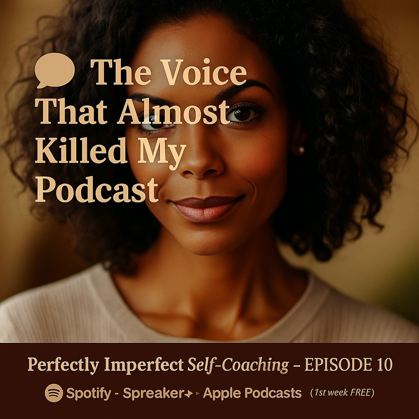 Before I ever hit record, a voice in my head said:  “Who do you think you are?” episode artwork