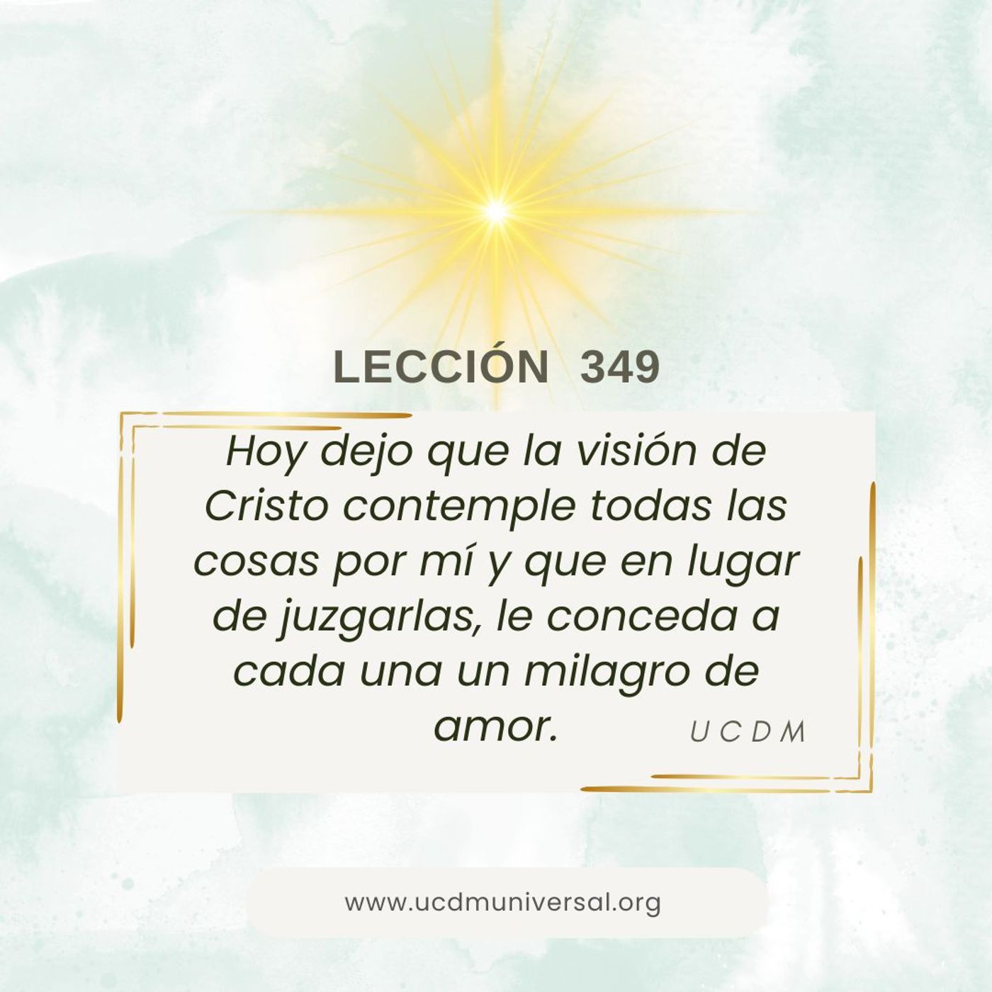 UCDM Universal LECCIÓN DEL DÍA