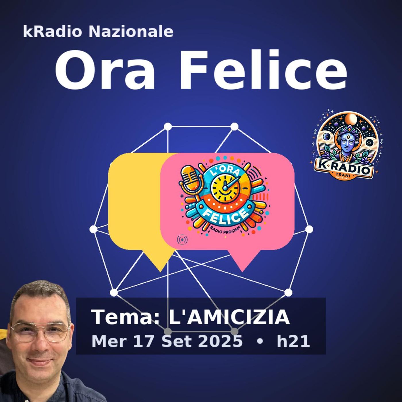 l'Ora Felice del 17 settembre 2025 con Massimiliano Deliso su kRadio Nazionale