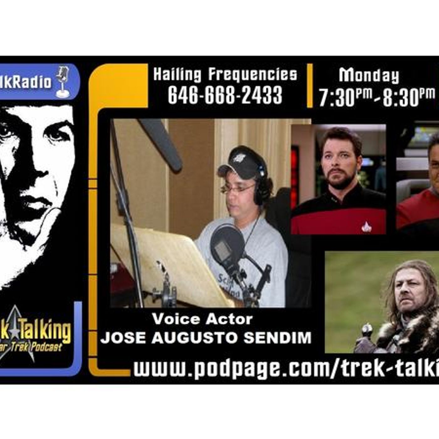 José Augusto Sendim is the Brazilian voice of William T. Riker and Chakotay