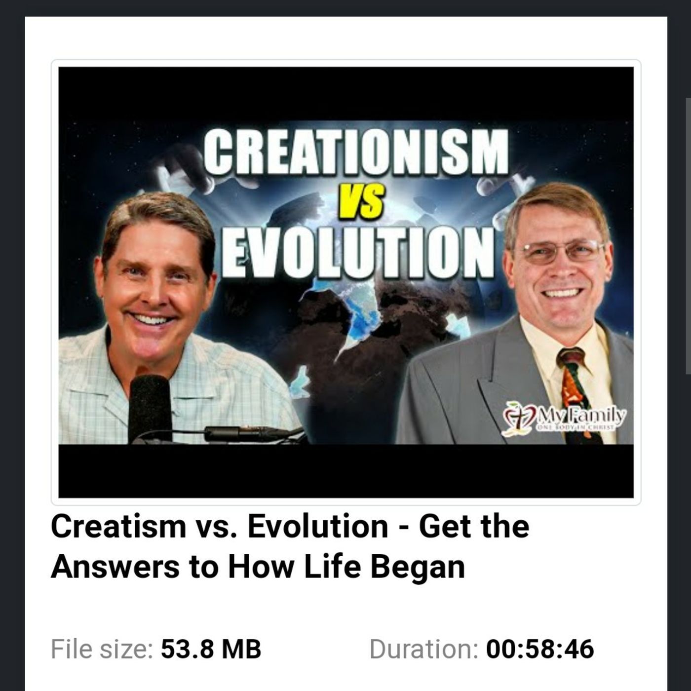 Creatism vs. Evolution - Get the Answers to How Life Began episode artwork