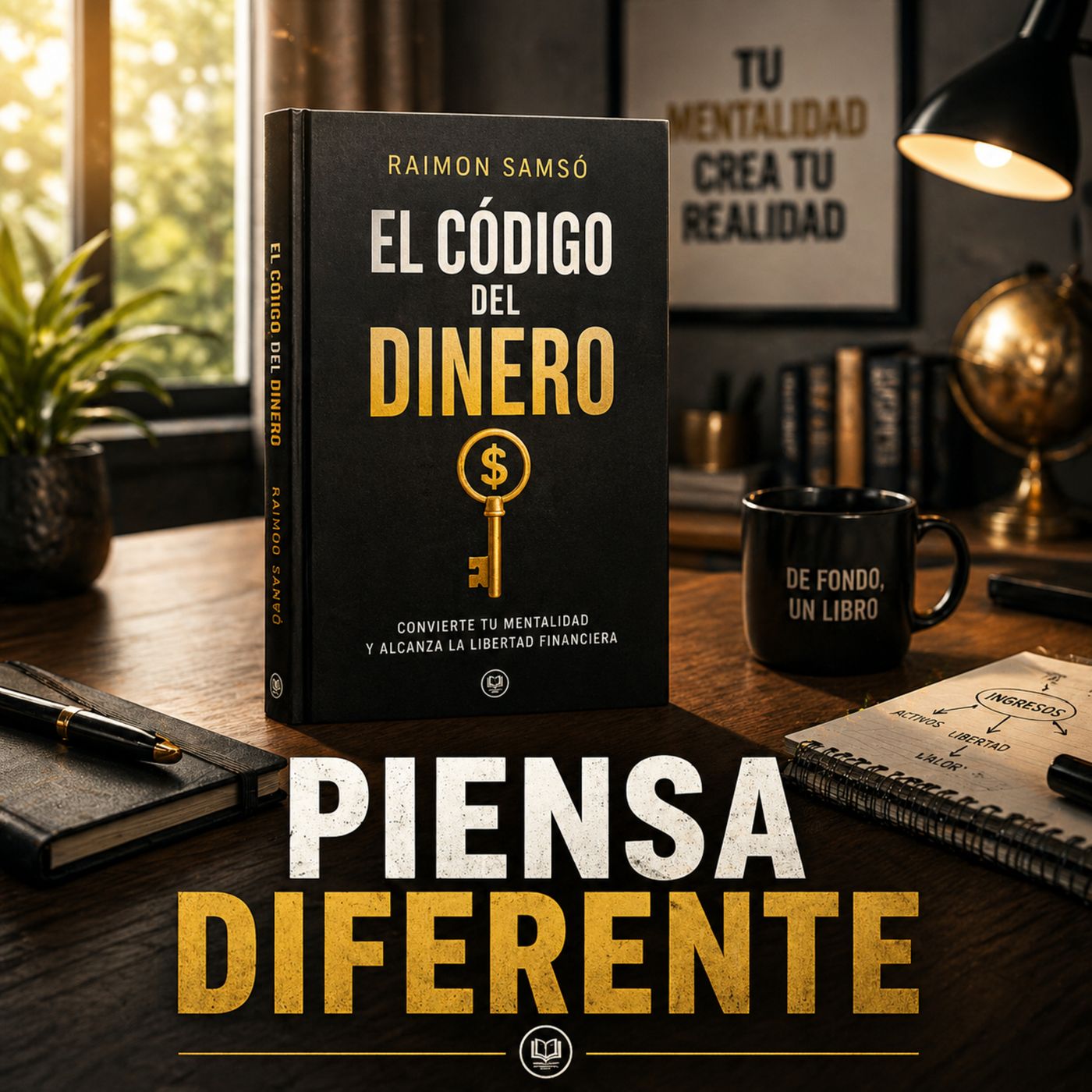 De fondo un libro