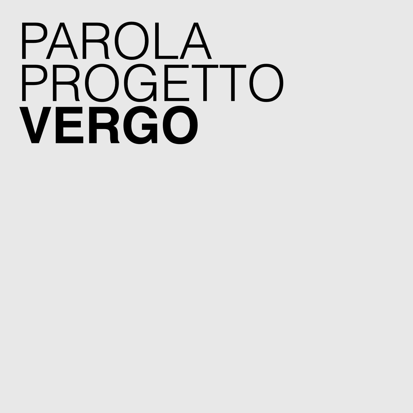 Parola Progetto
