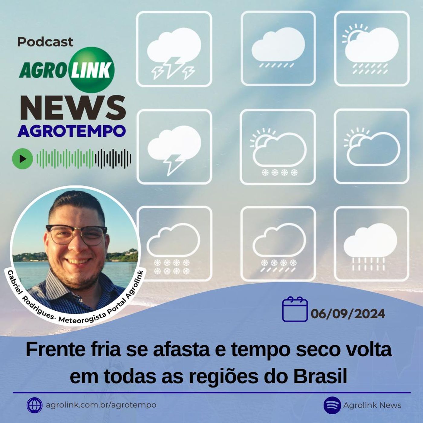 Frente fria se afasta e tempo seco volta a predominar em todas as regiões episode artwork