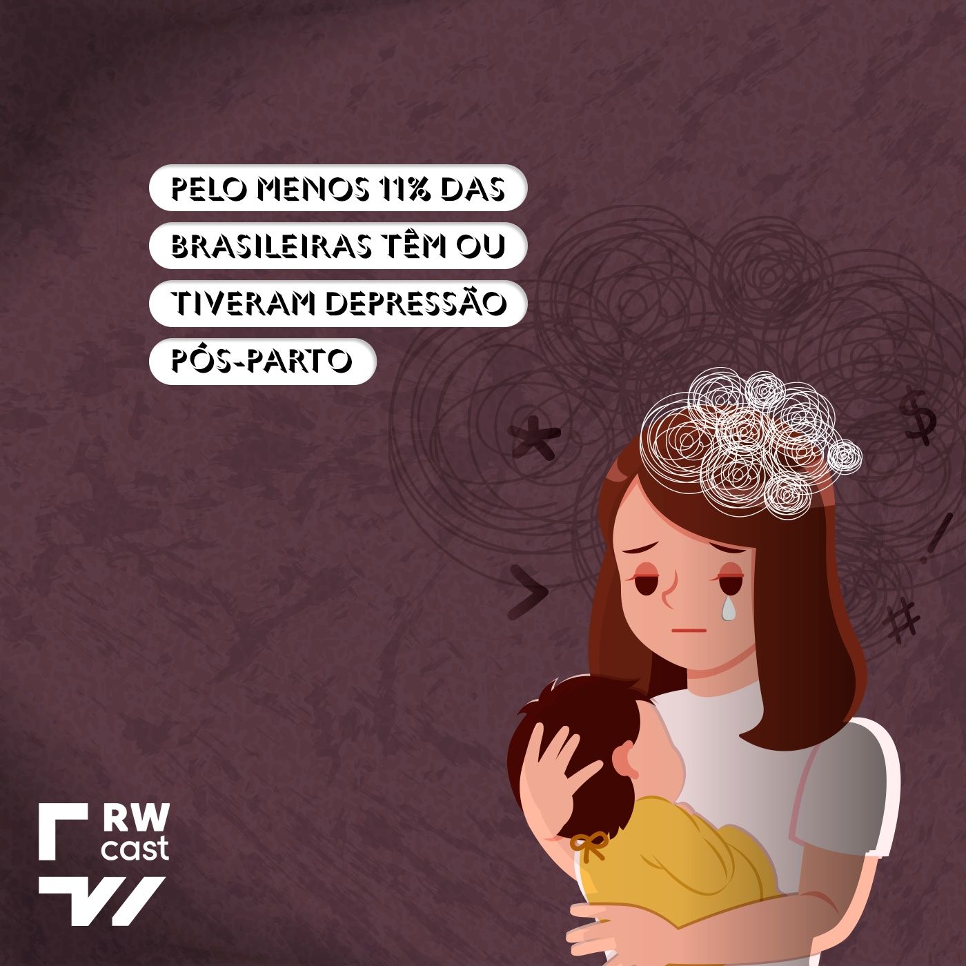 Pelo menos 11% das brasileiras têm ou tiveram depressão pós-parto episode artwork