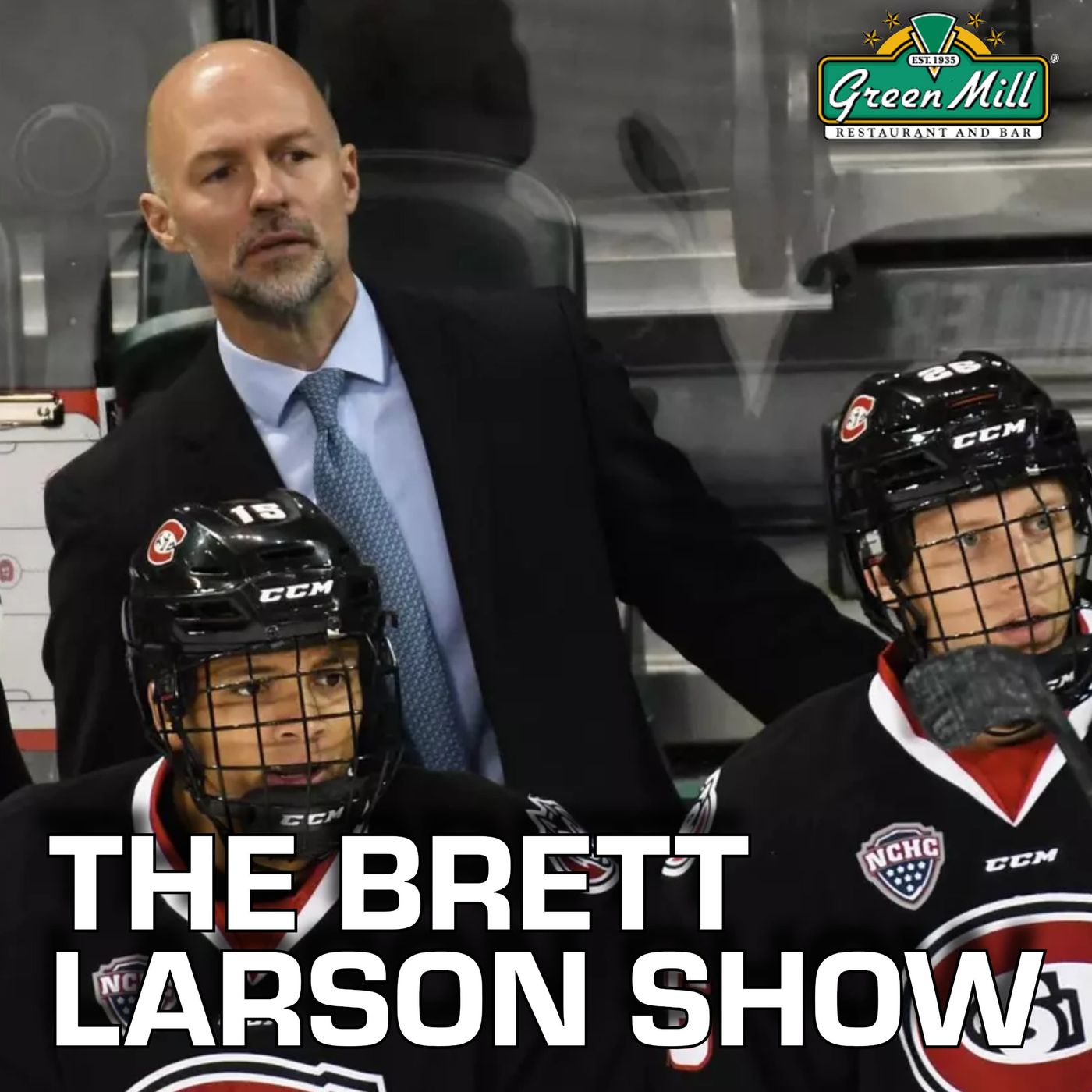 Coach Brett Larson, RW Barrett Hall and C Ryan Rosborough talk Seawolves sweep as returning champs Western Michigan looms