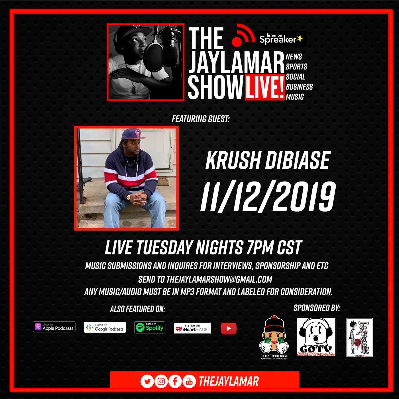 Krush DiBiase Chimes In LIVE | #TheJayLamarShowLive Episode 11 episode artwork