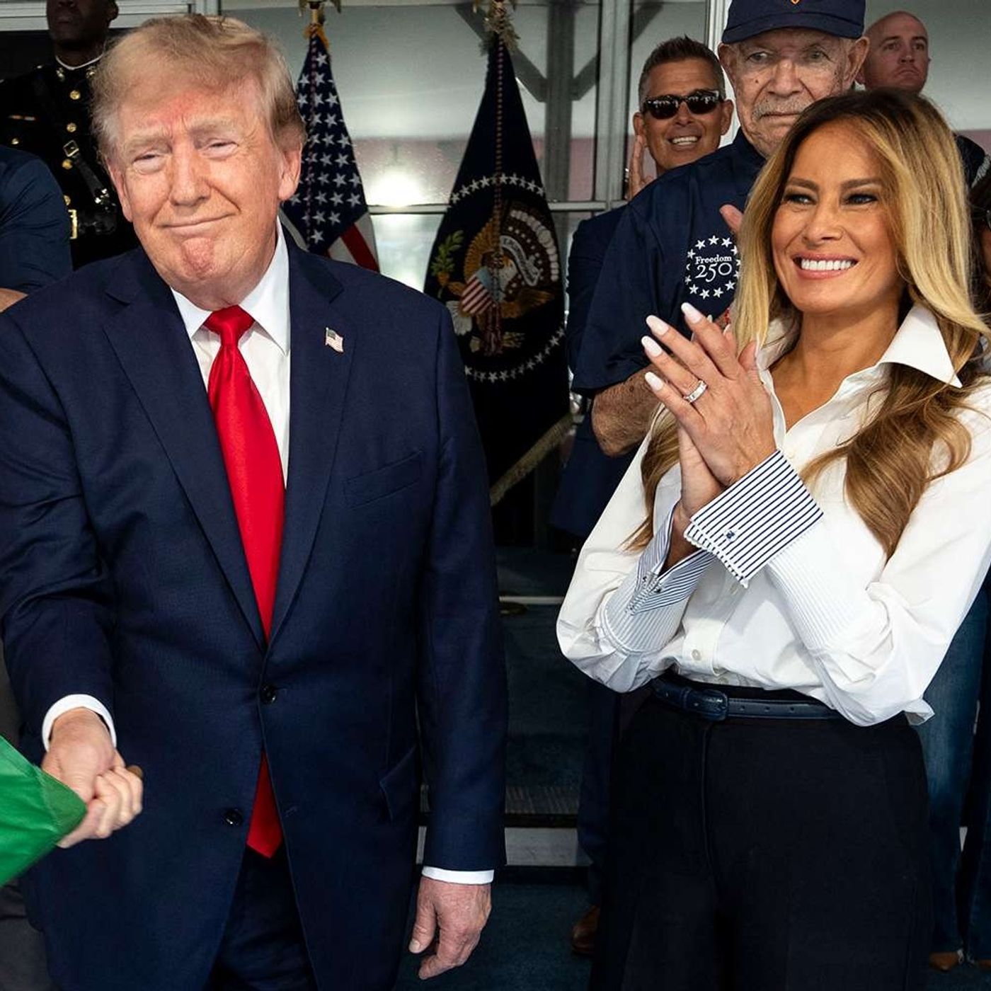 WH crops Natalie Harp out of photos. Haberman explains why it matters. episode artwork