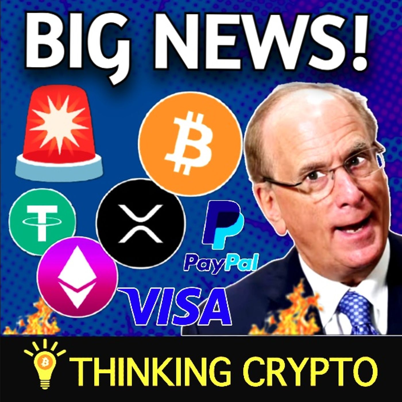 cover of episode 🚨BIG CRYPTO NEWS! Visa Tokenization, PayPal PYUSD, Coinbase to Delist Tether USDT!