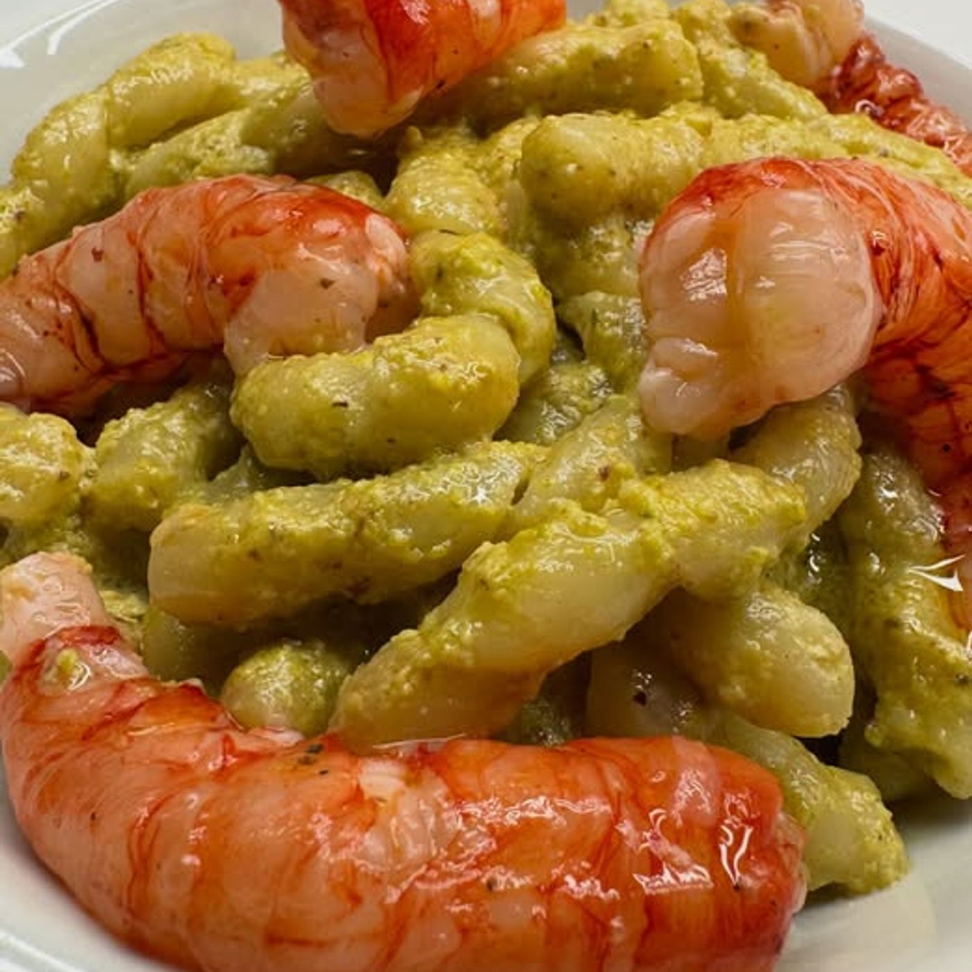 Busiate con Pesto di Pistacchi e Gamberi Rossi di Mazara episode artwork