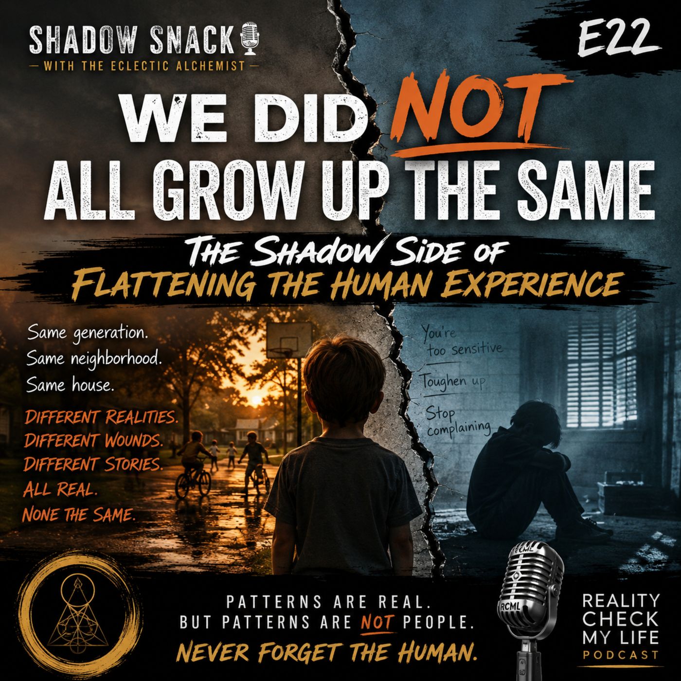 Shadow Snack E22: We Did NOT All Grow Up the Same -The Shadow Side of Flattening the Human Experience episode artwork